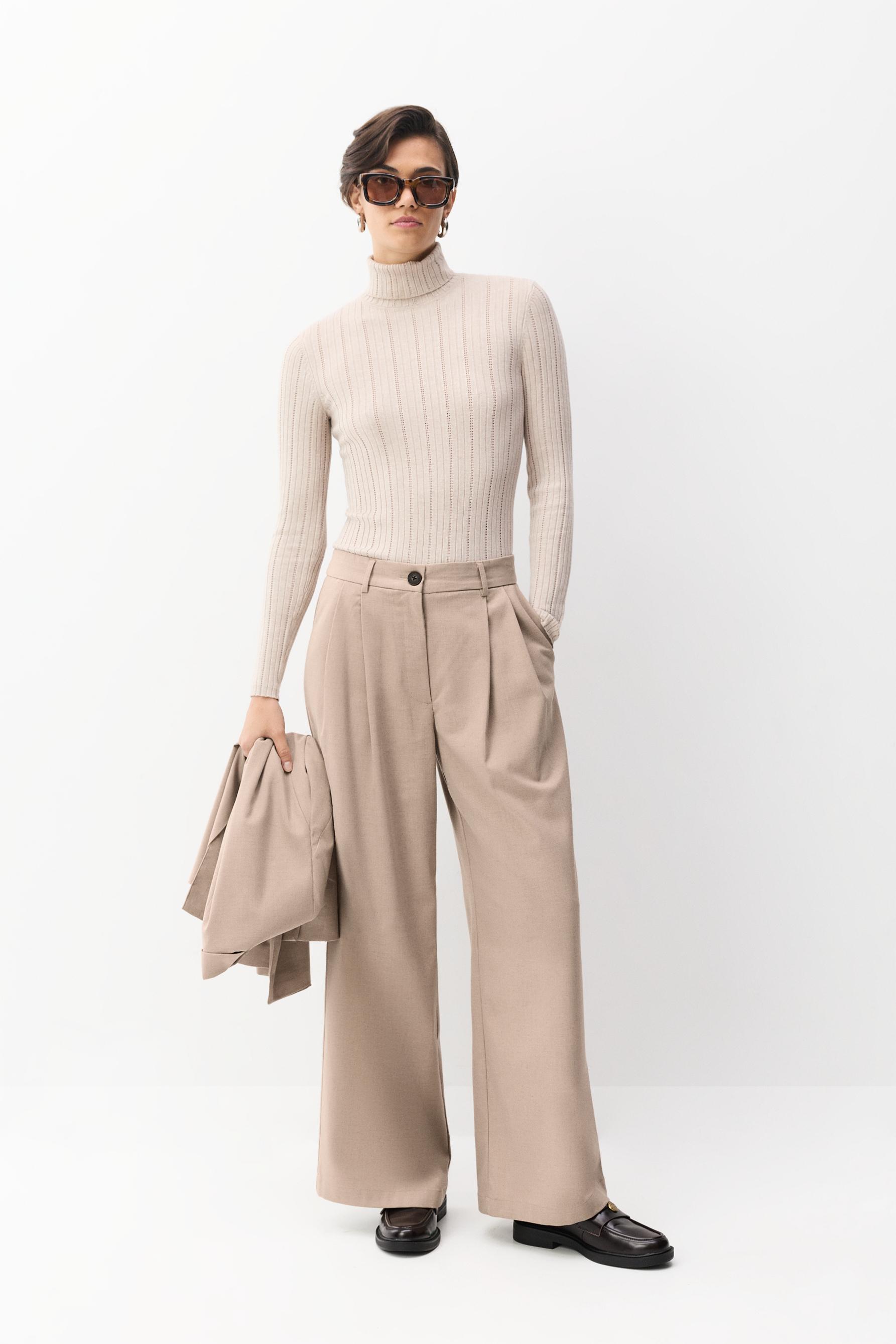 Pantalón wide leg vestir