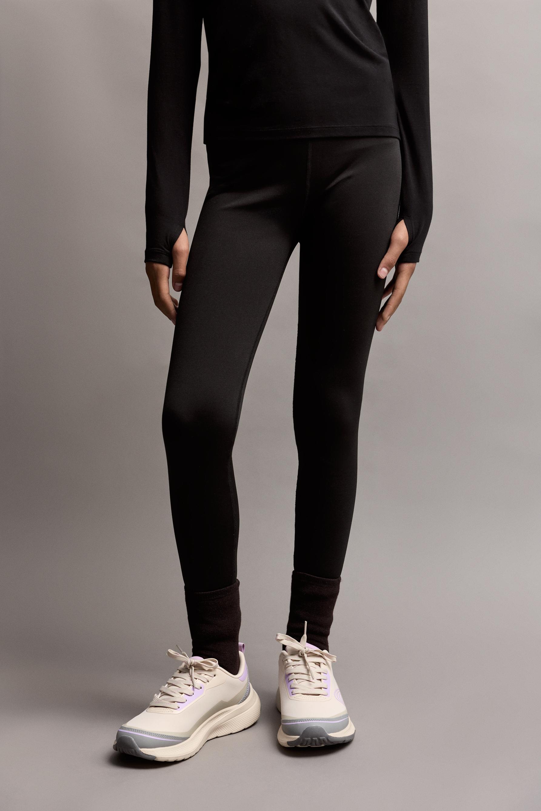 MEDIUM WEIGHT thermal leggings — BLACK