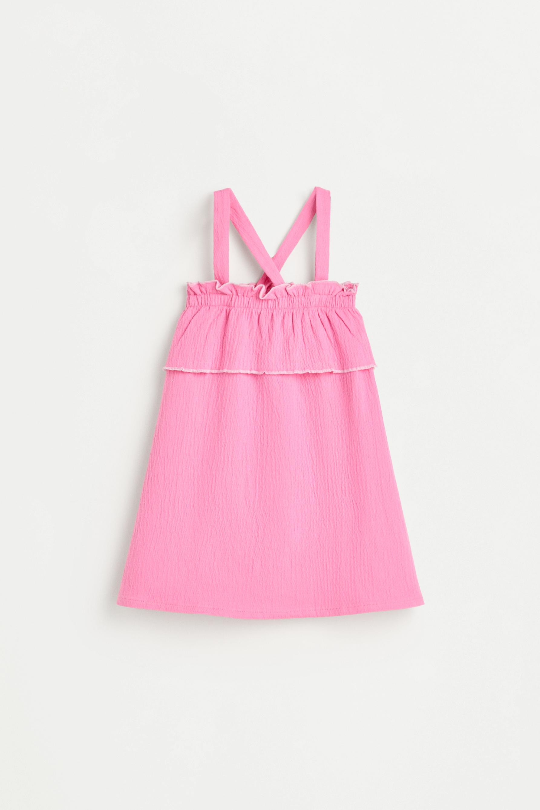 Ruffled dress — FUCHSIA