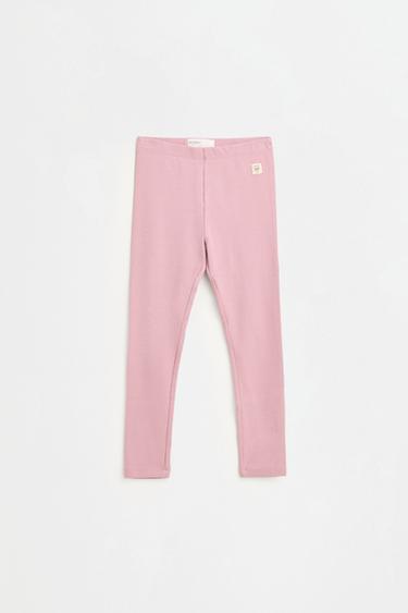 Ribbed leggings — FADED PINK 1