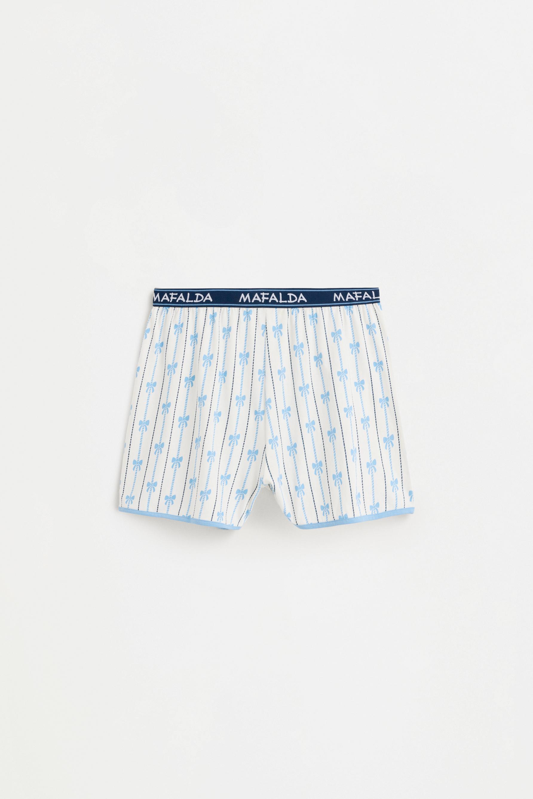 Mafalda short pyjamas — MEDIUM BLUE