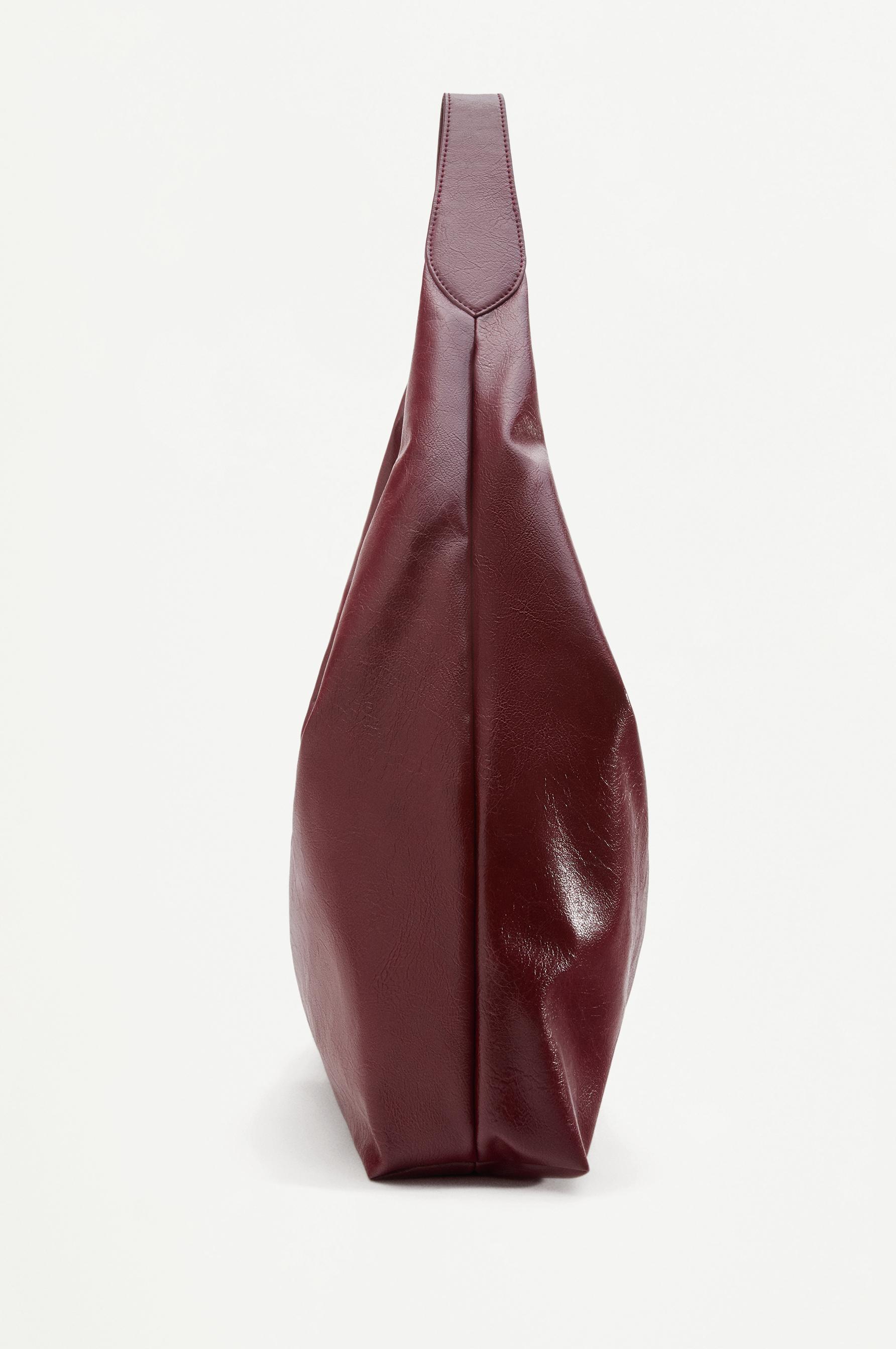 Shopper bag — BURGUNDY