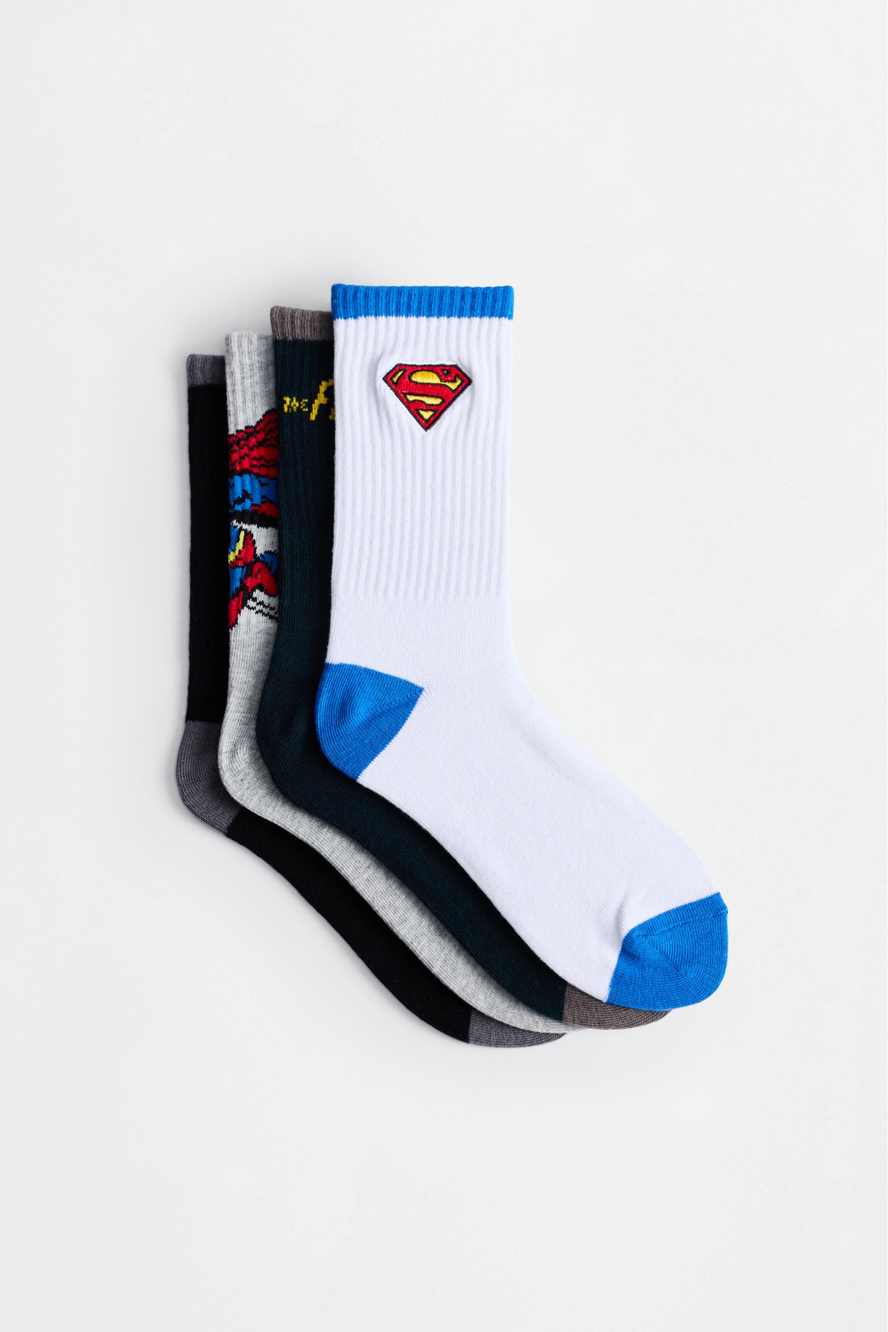 Calcetines largos Superhéroes ©DC (Pack 4)
