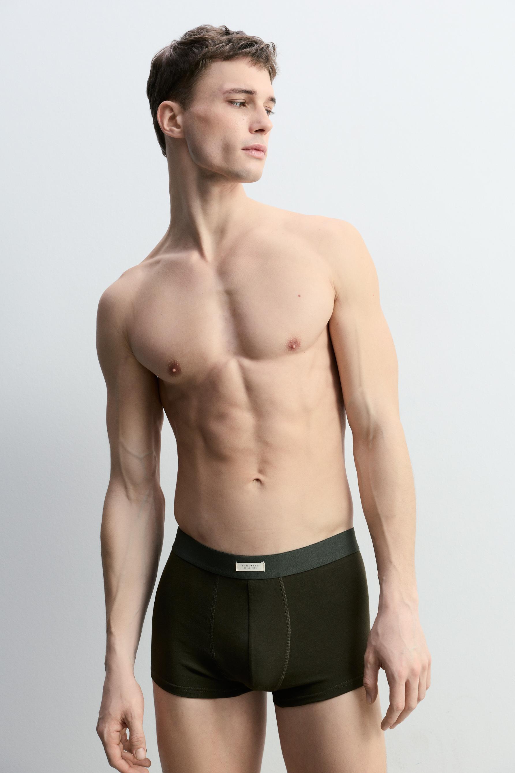 Pack of 7 plain boxers — BLACK