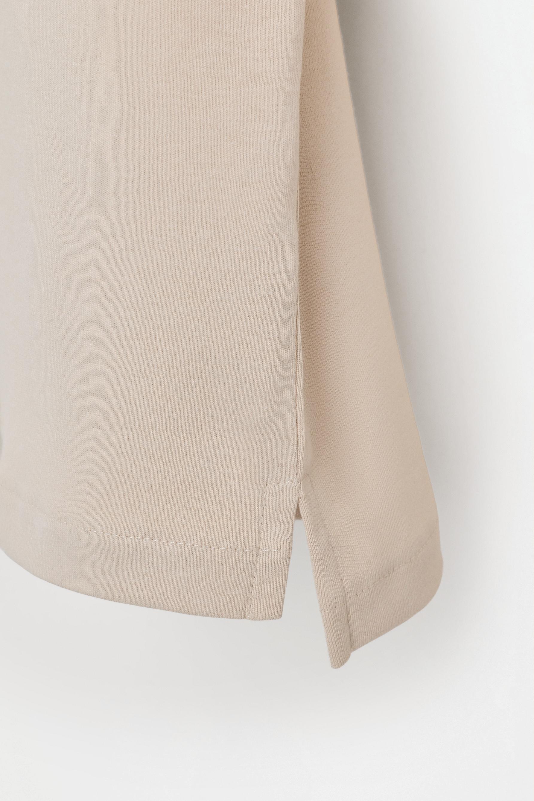 Interlock polo shirt — ECRU