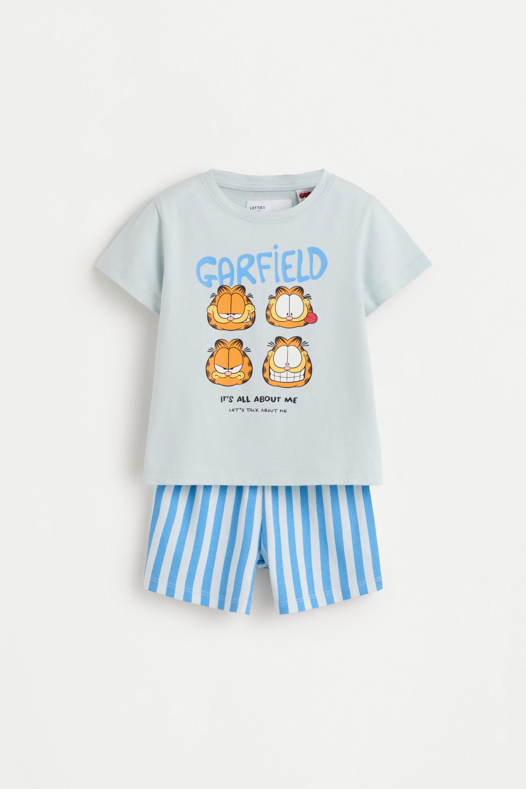 Pack of 2 Garfield ©Nickelodeon short pyjamas — PALE BLUE