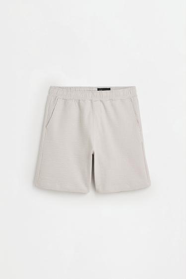 Seersucker Bermuda shorts — IVORY 6