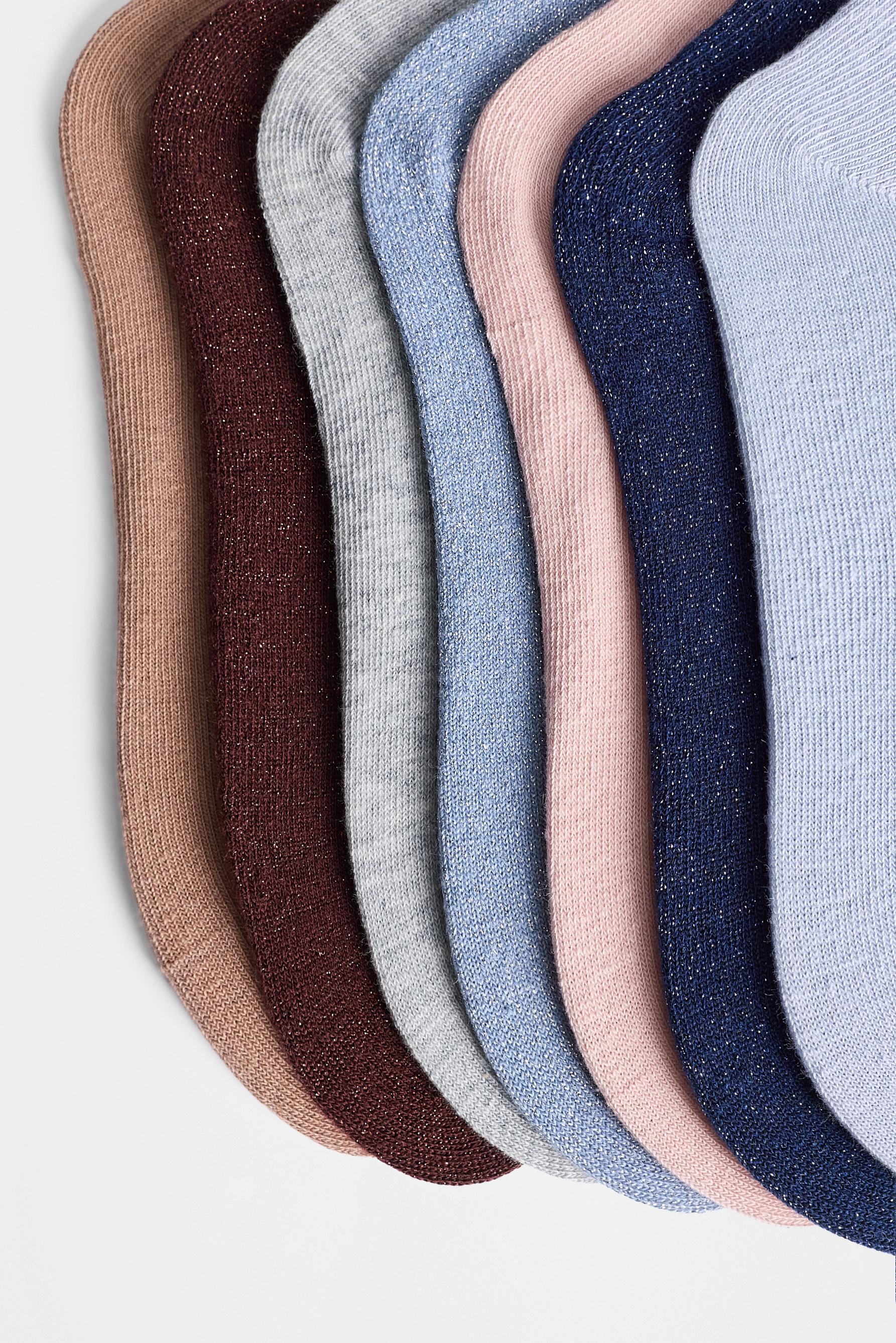 Mixed long socks (7-pack) — BLUE TONES