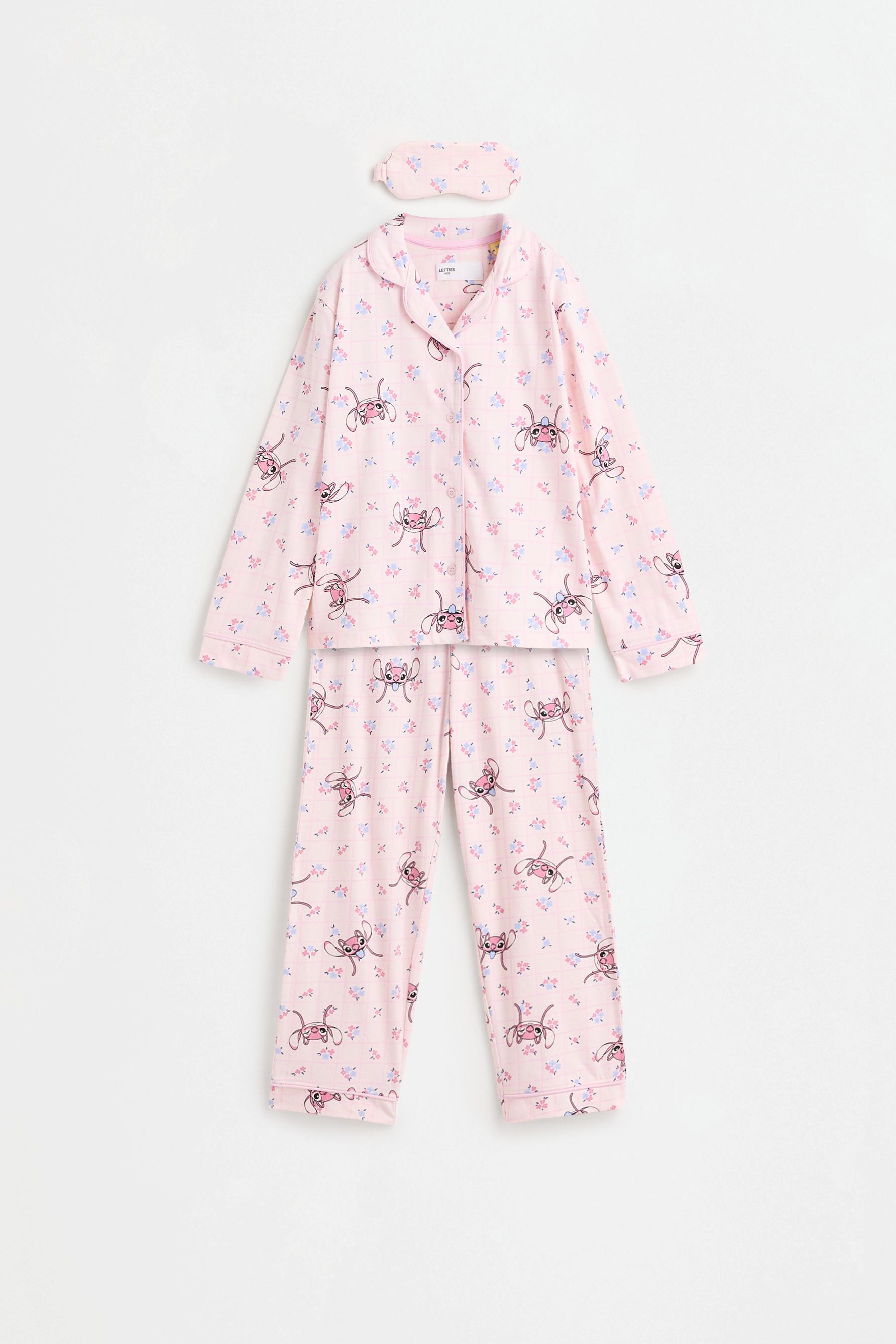 Angel ©Disney long pyjamas with sleep mask — PALE PINK