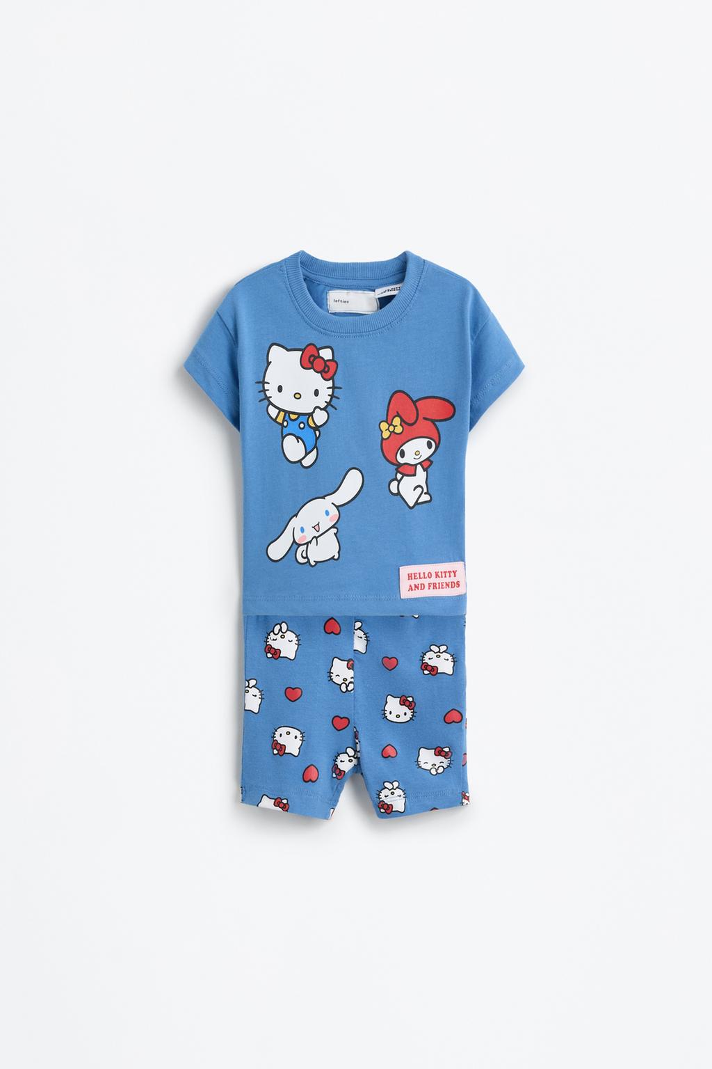 Hello Kitty ©SANRIO ruffled T-shirt and leggings co-ord
