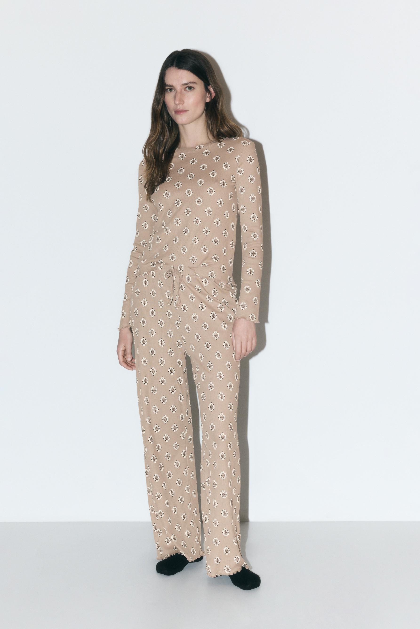 Pijama largo estampado