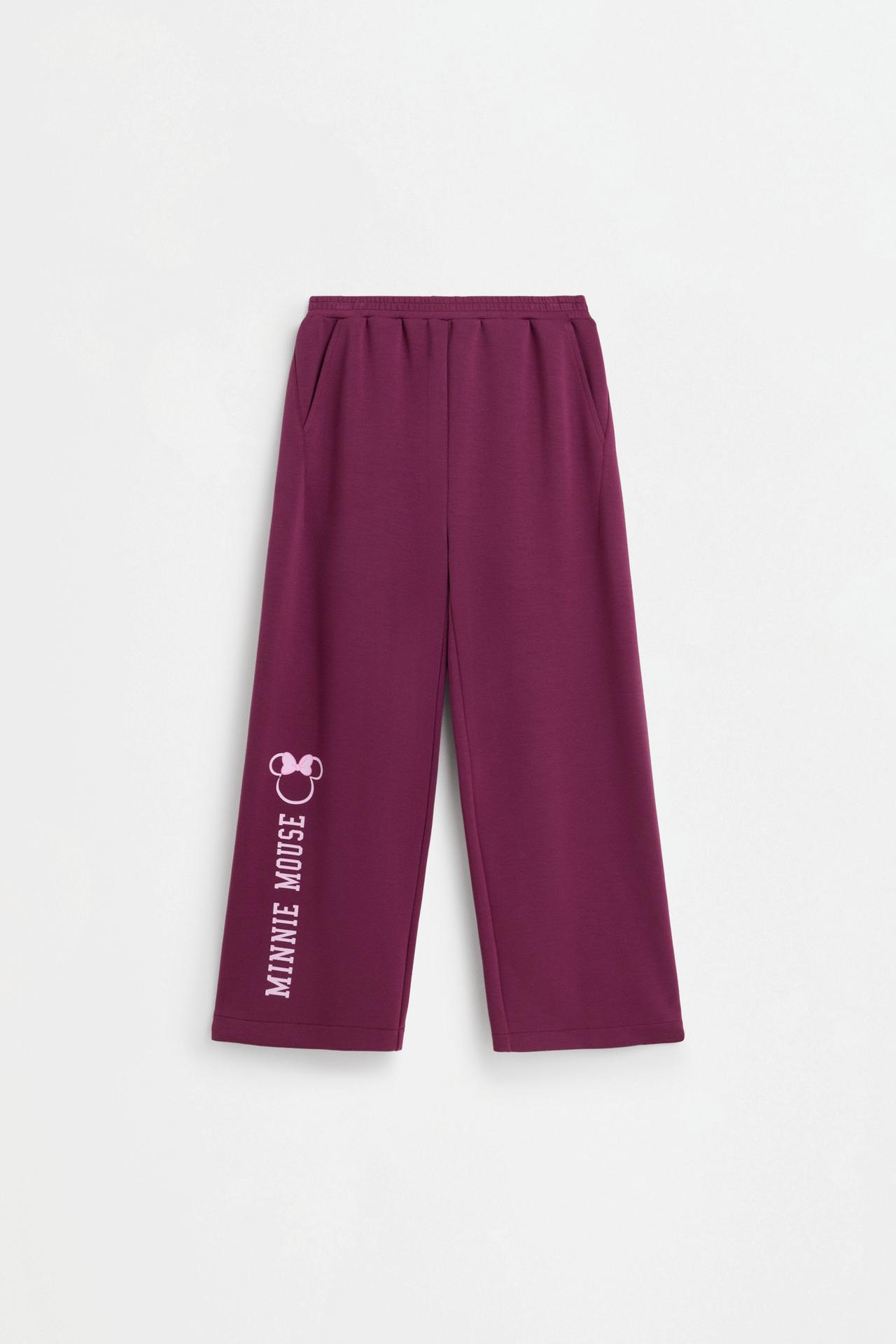 Minnie Mouse ©Disney wide-leg trousers — CHOCOLATE
