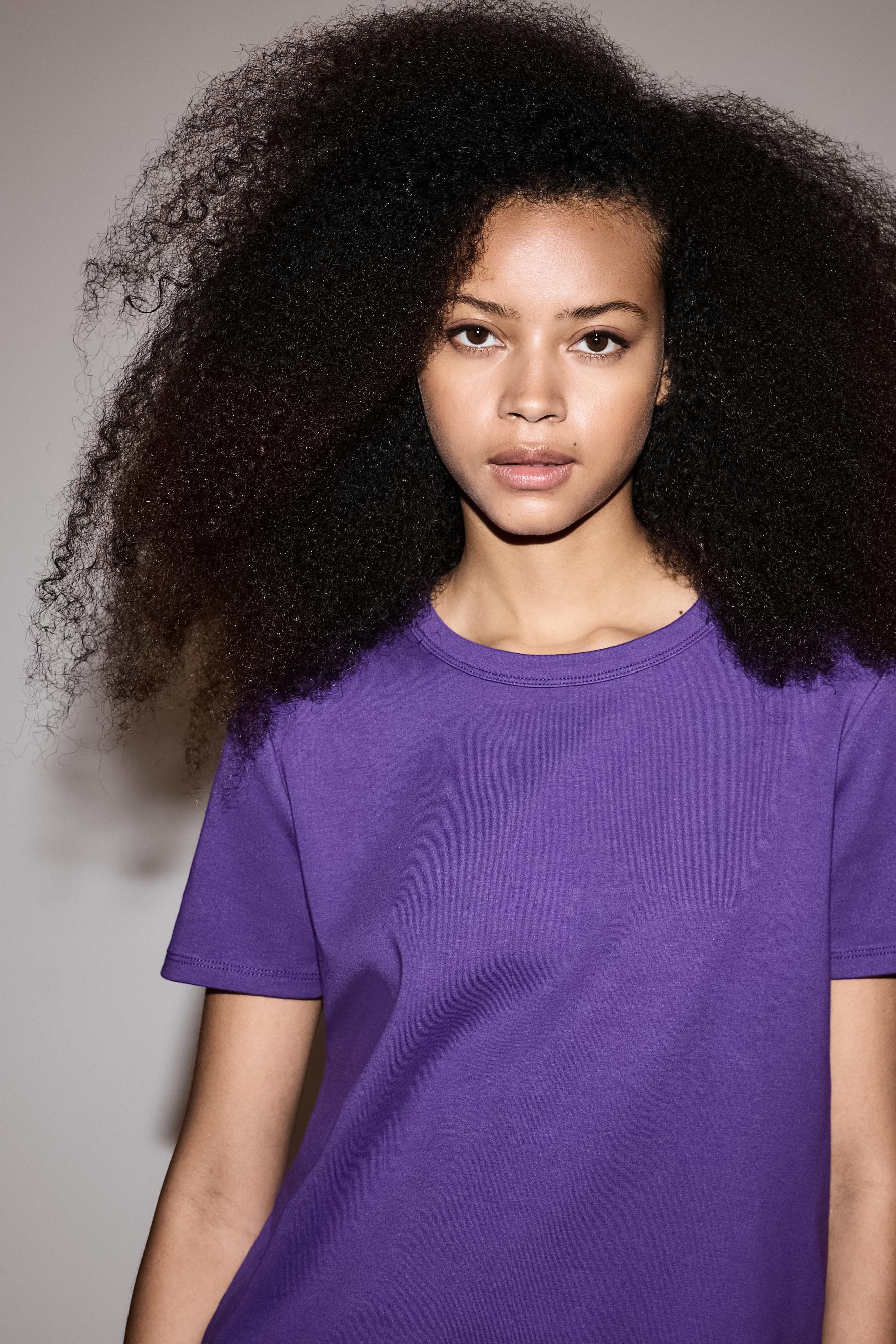Basic short sleeve T-shirt — LILAC