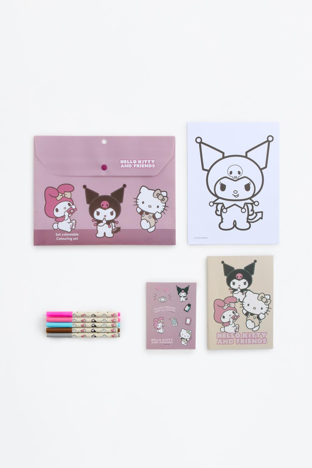 Set Hello Kitty ©SANRIO coloreable