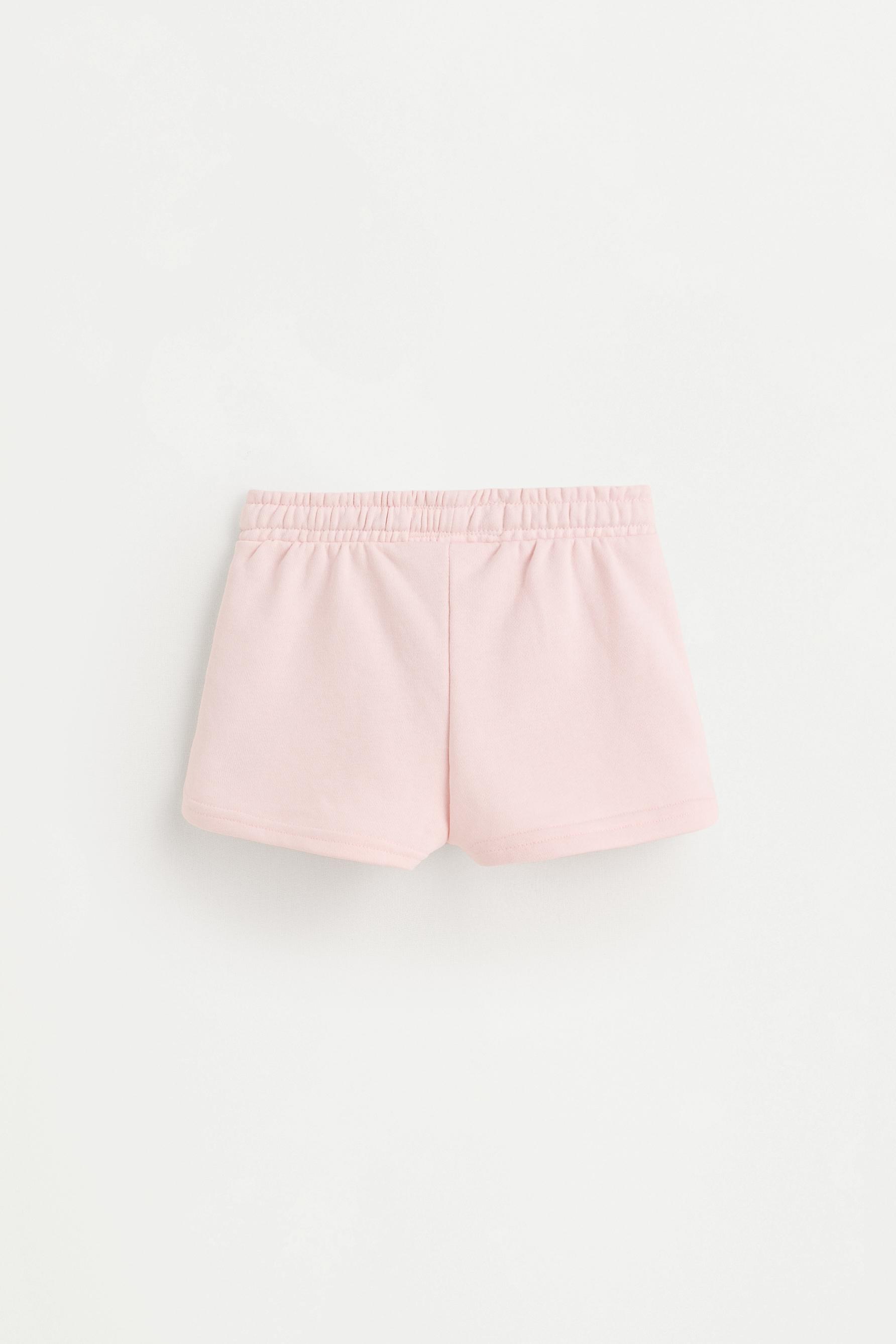 Patch shorts — PALE PINK