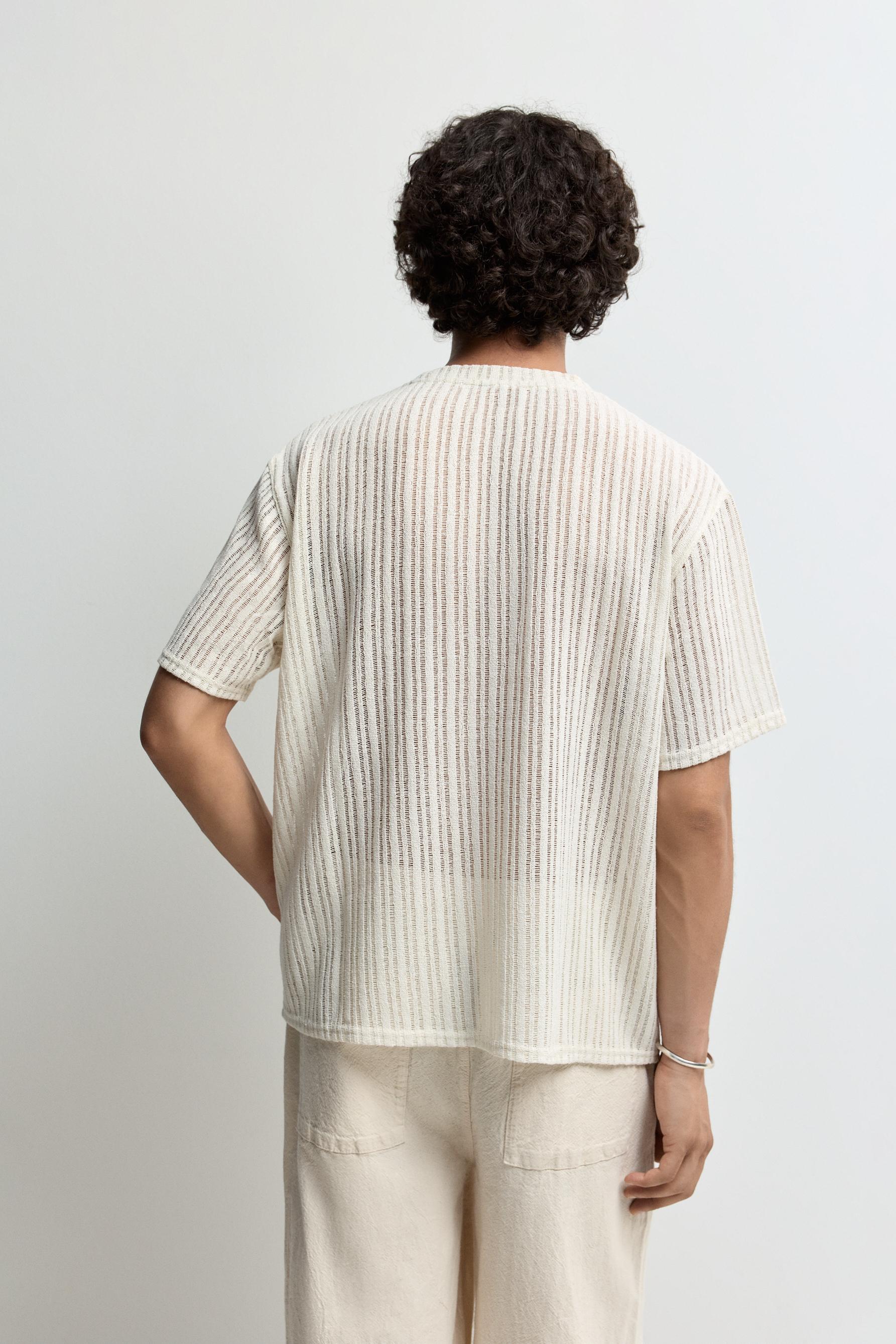 Openwork T-shirt — BUTTER