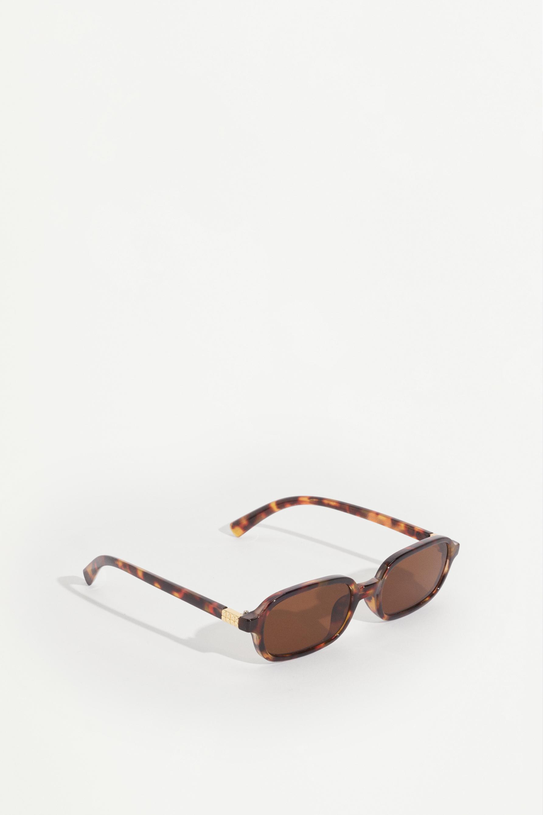 Small rectangular glasses — TORTOISESHELL