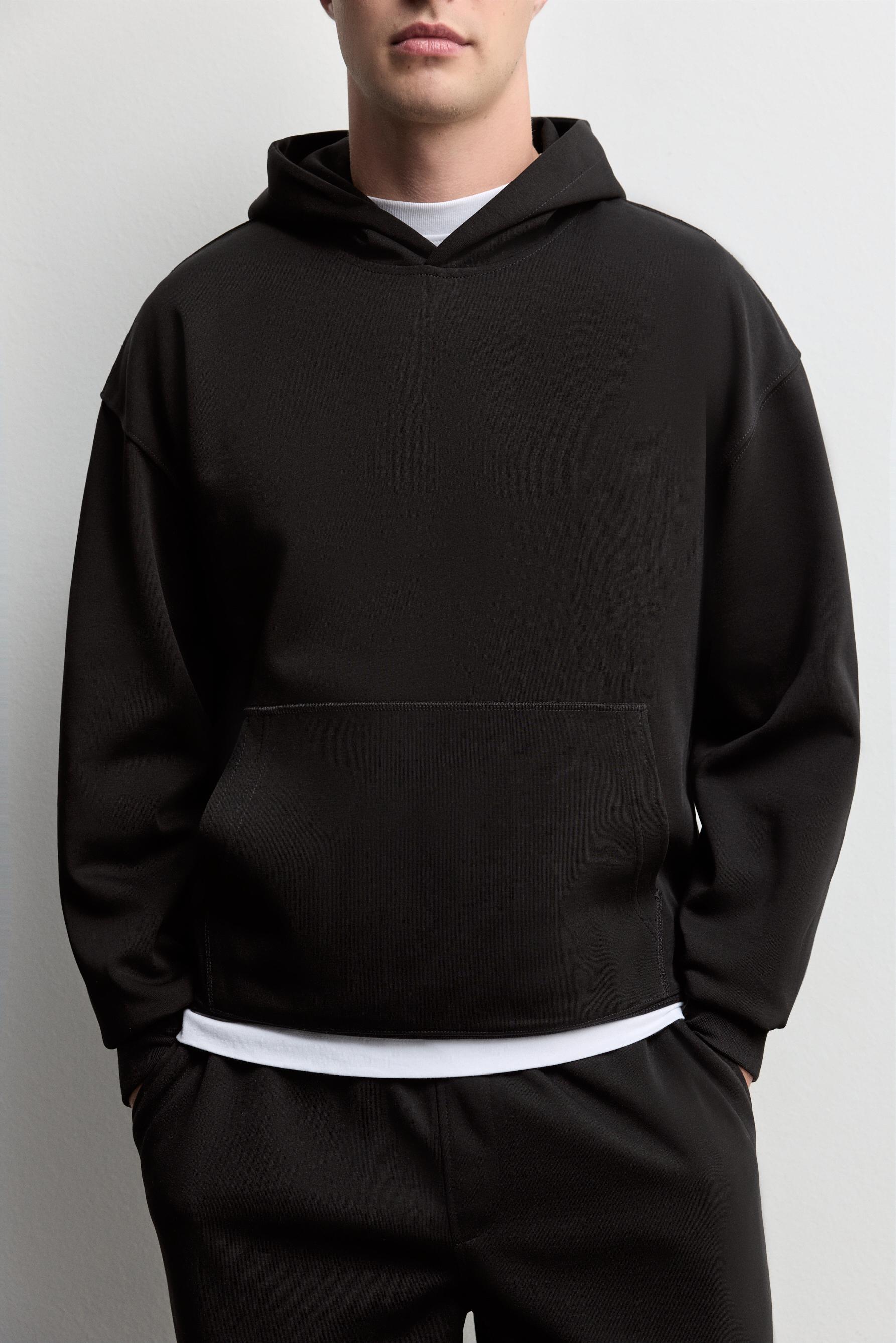 Interlock hoodie — BLACK