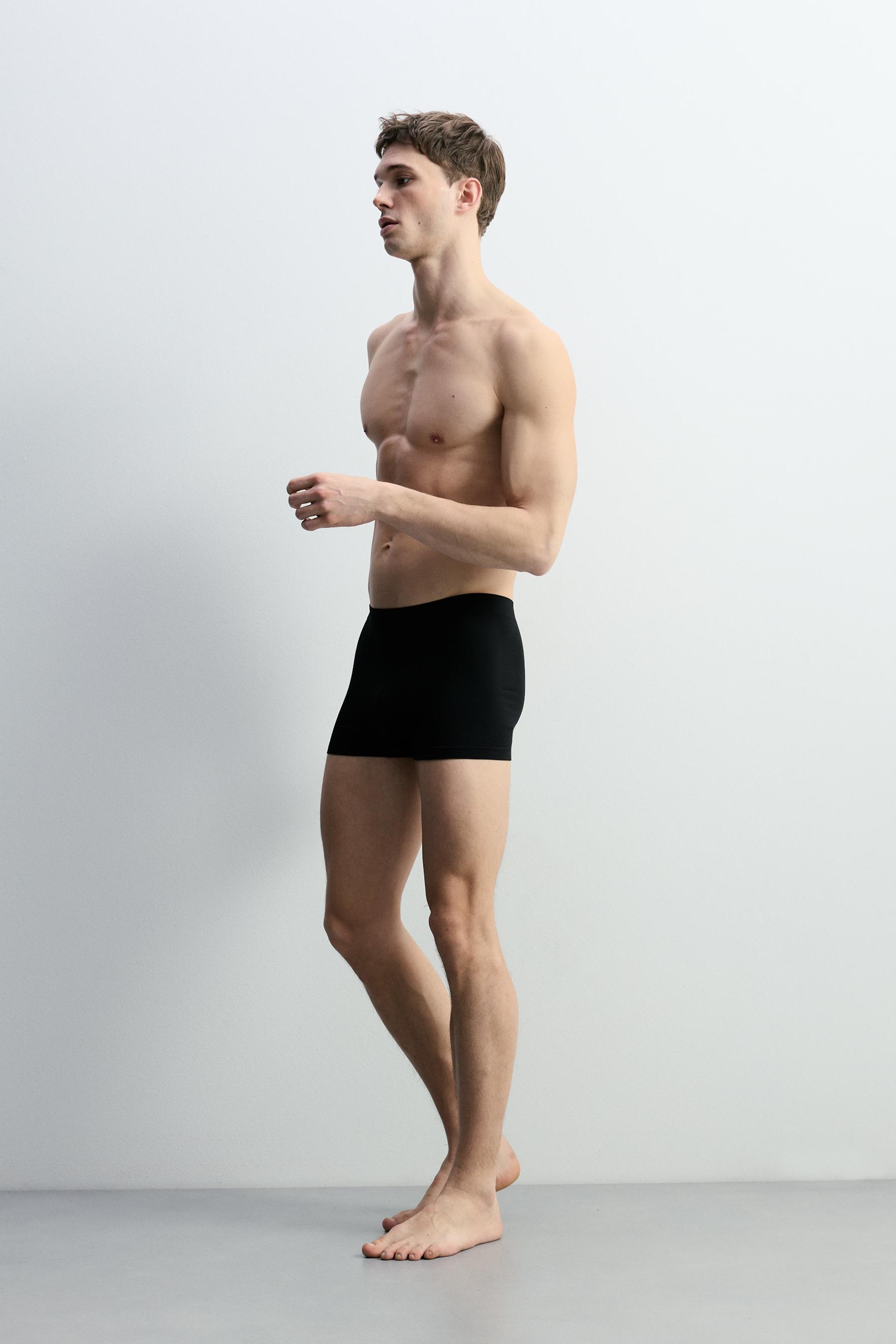 Pack of 3 seamless boxers — BLACK