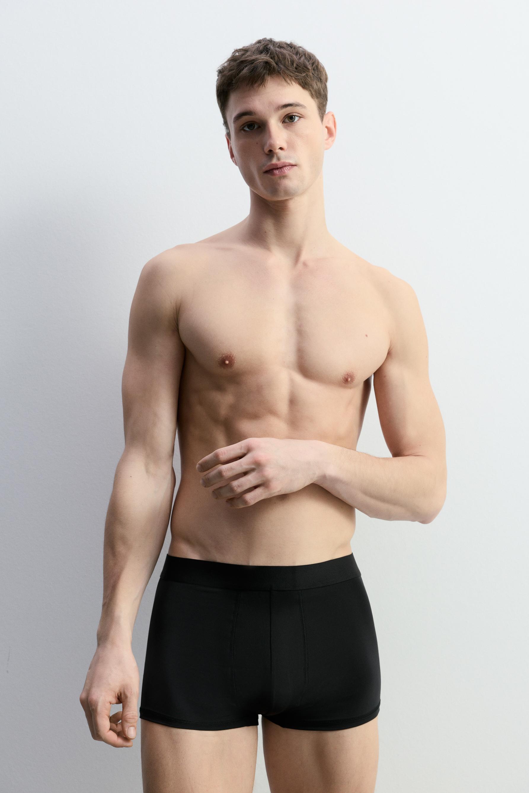 Microfibre boxers (Pack 3) — KHAKI