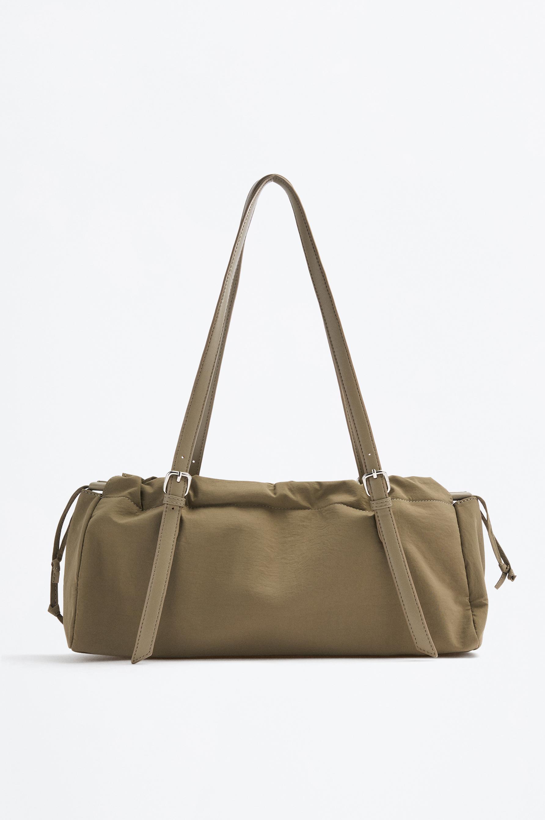 Bolso de hombro trench fruncido