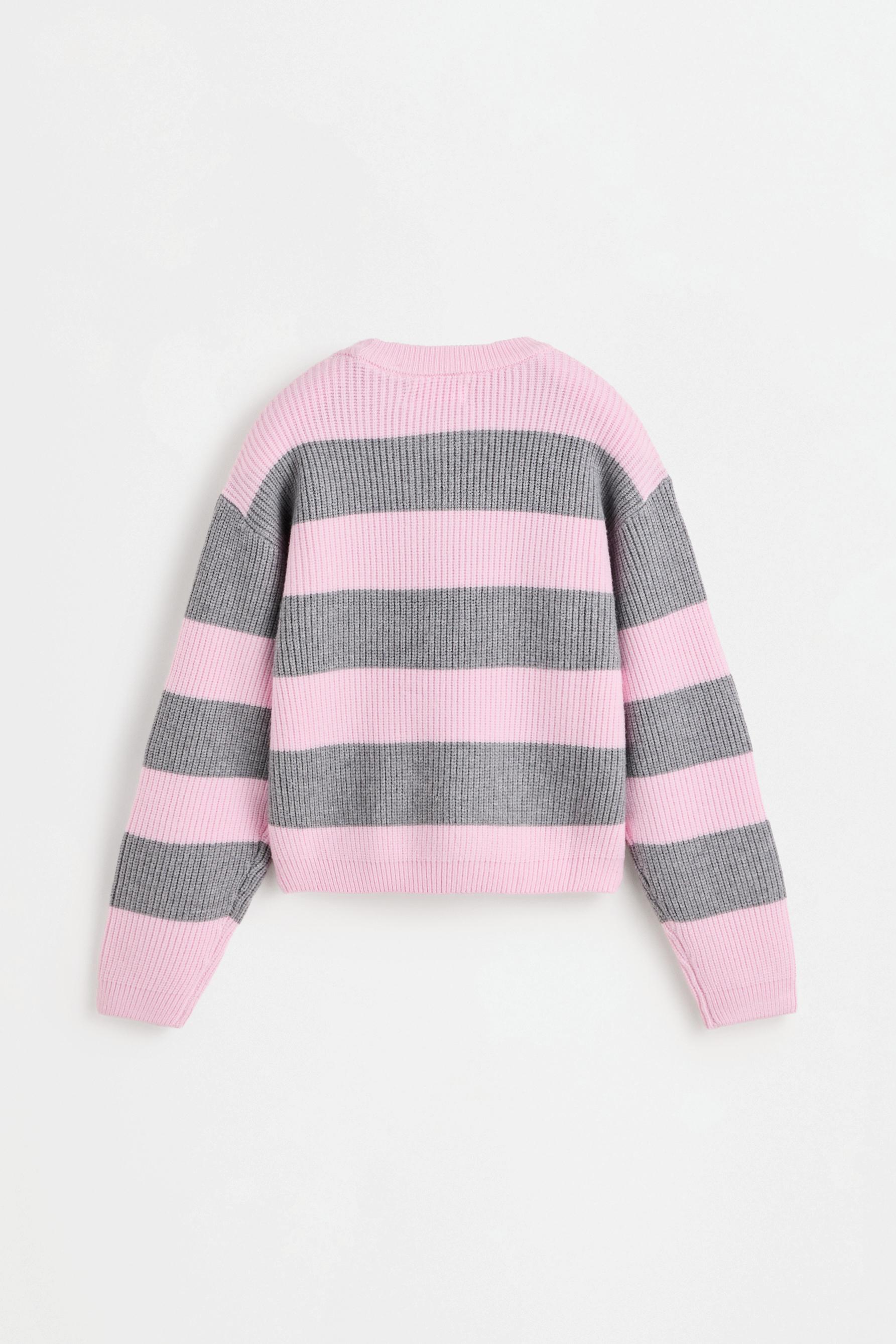 Striped knit sweater — STRIPED