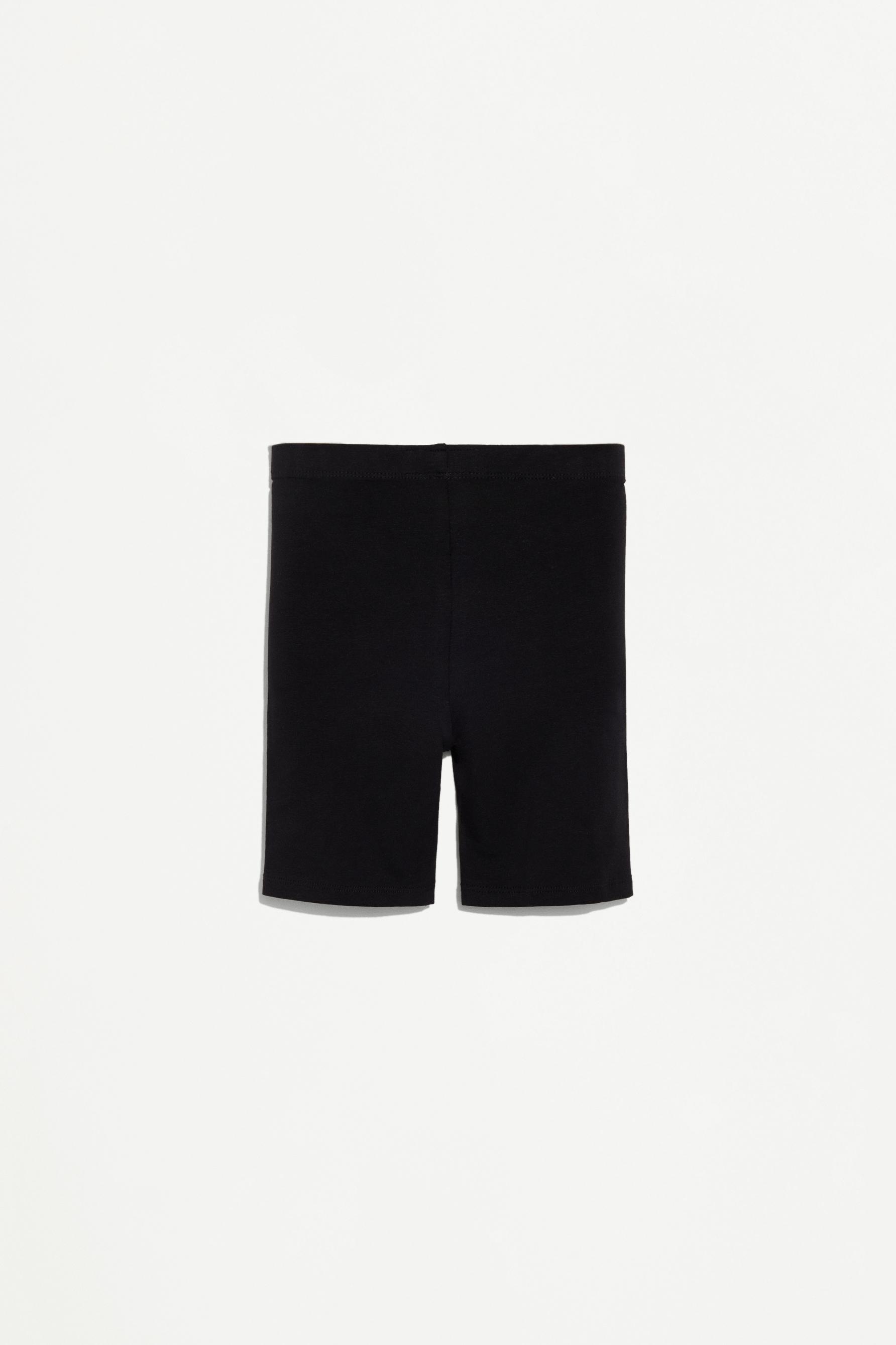 Pack of 2 plain cycling leggings — BLACK
