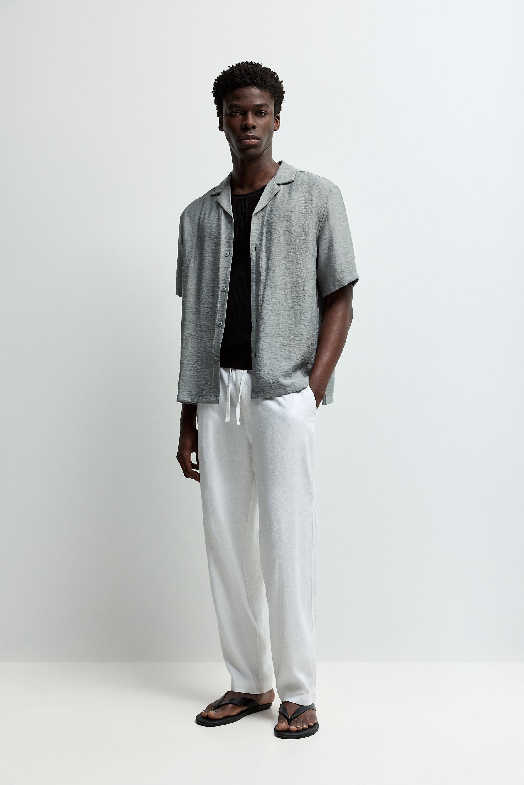 Flowing shirt — BLUE GREY