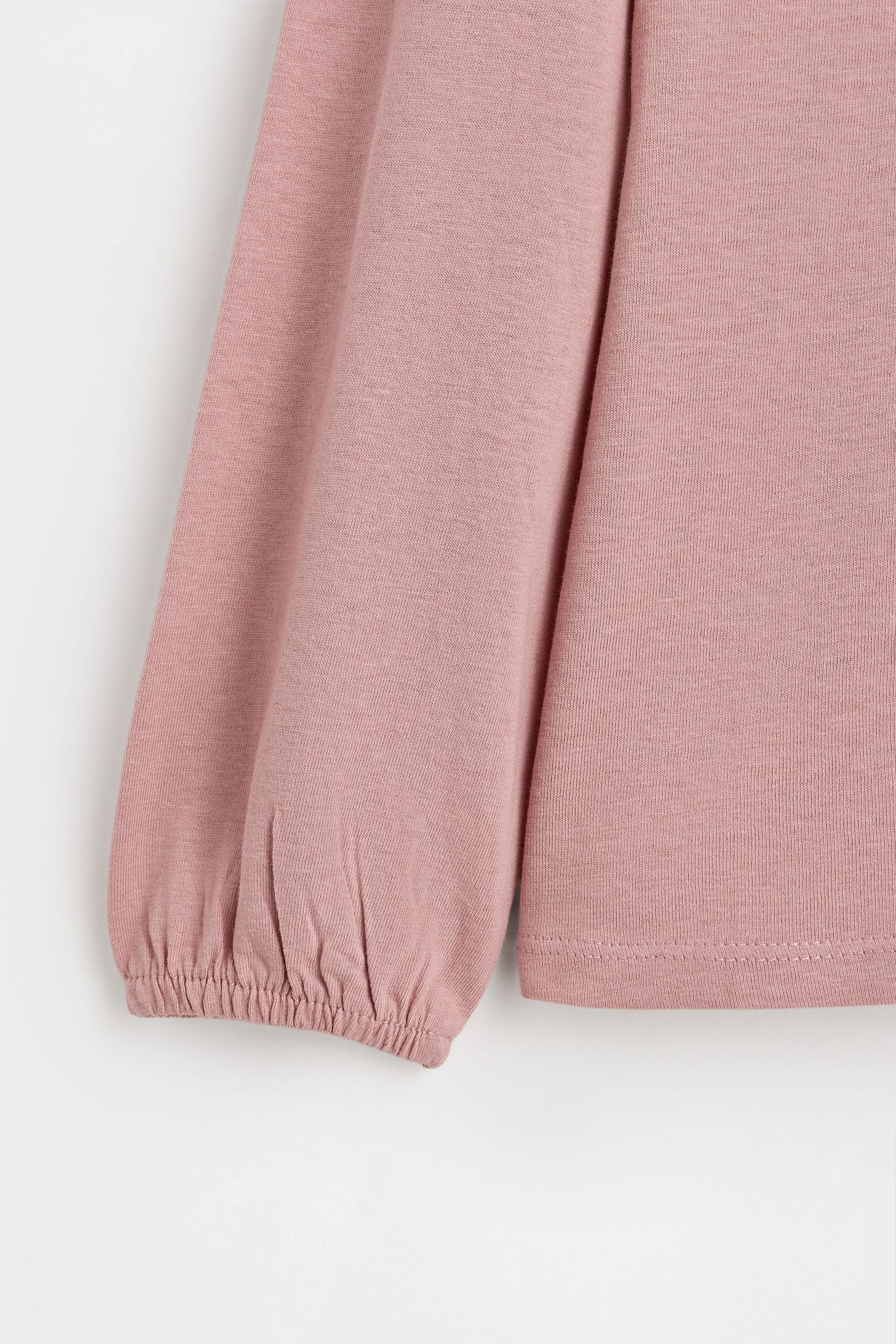 Peter Pan collar T-shirt — DUSTY PINK