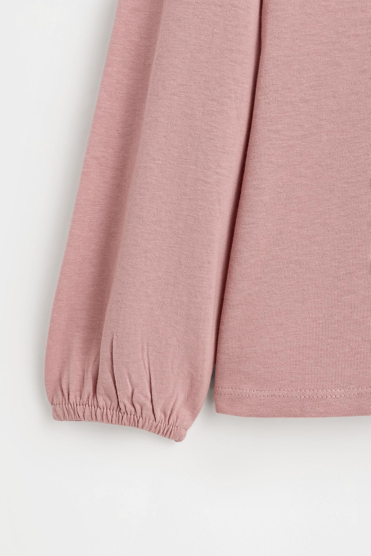 Peter Pan collar T-shirt — DUSTY PINK