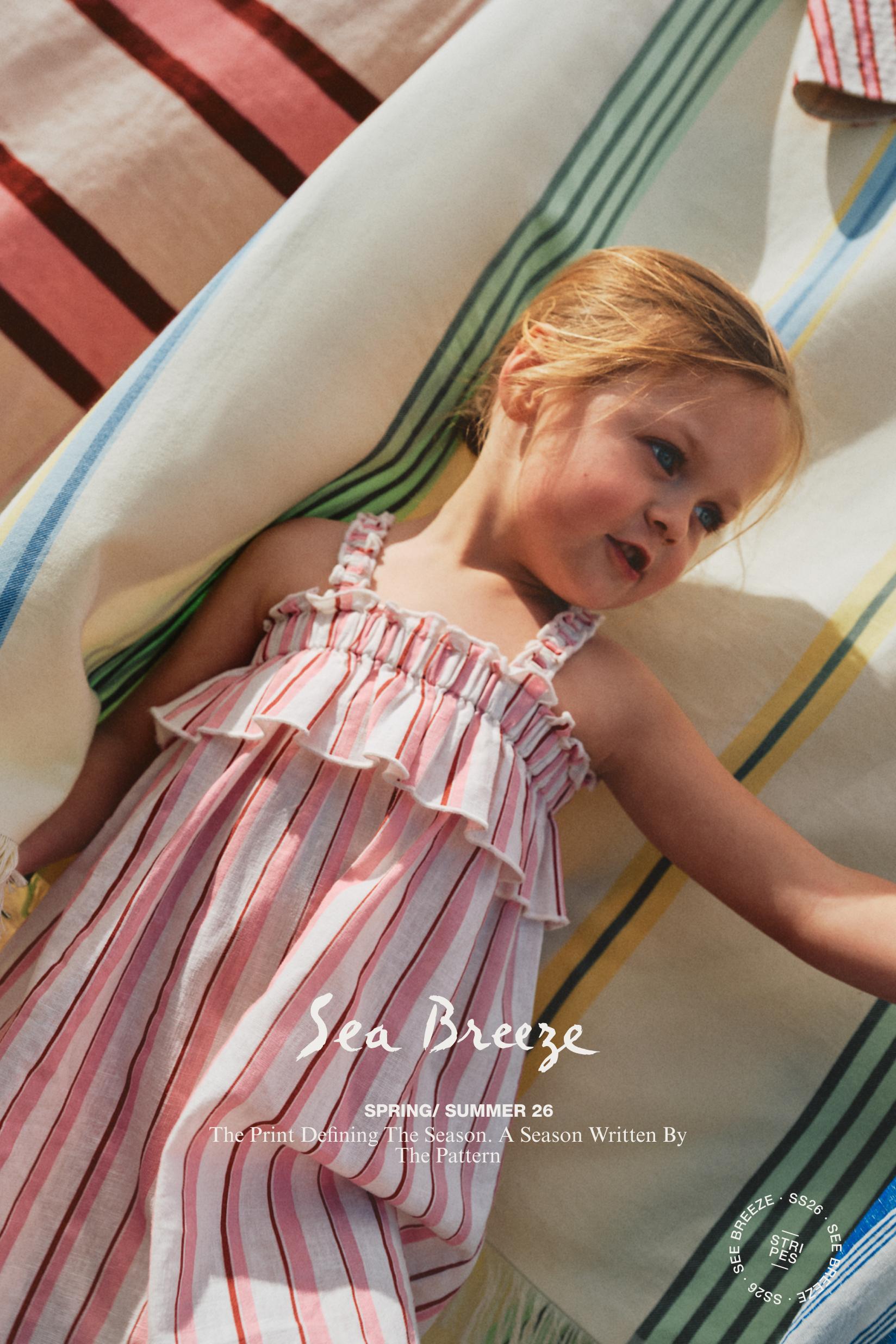 Baby Girl | Pink striped dress — PINK