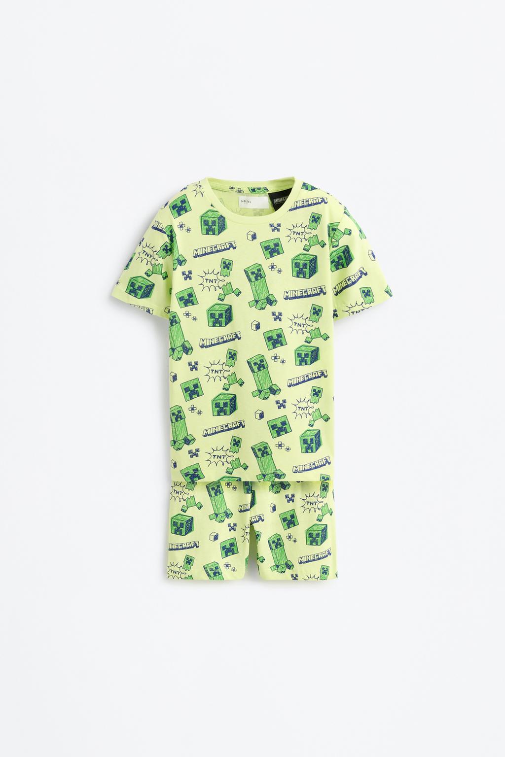 Short Minecraft pyjamas