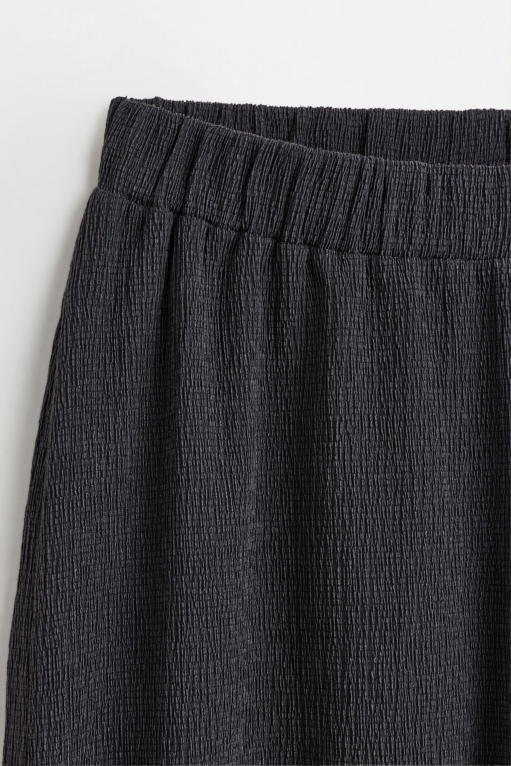 Crepe sarouel trousers — ANTHRACITE GREY