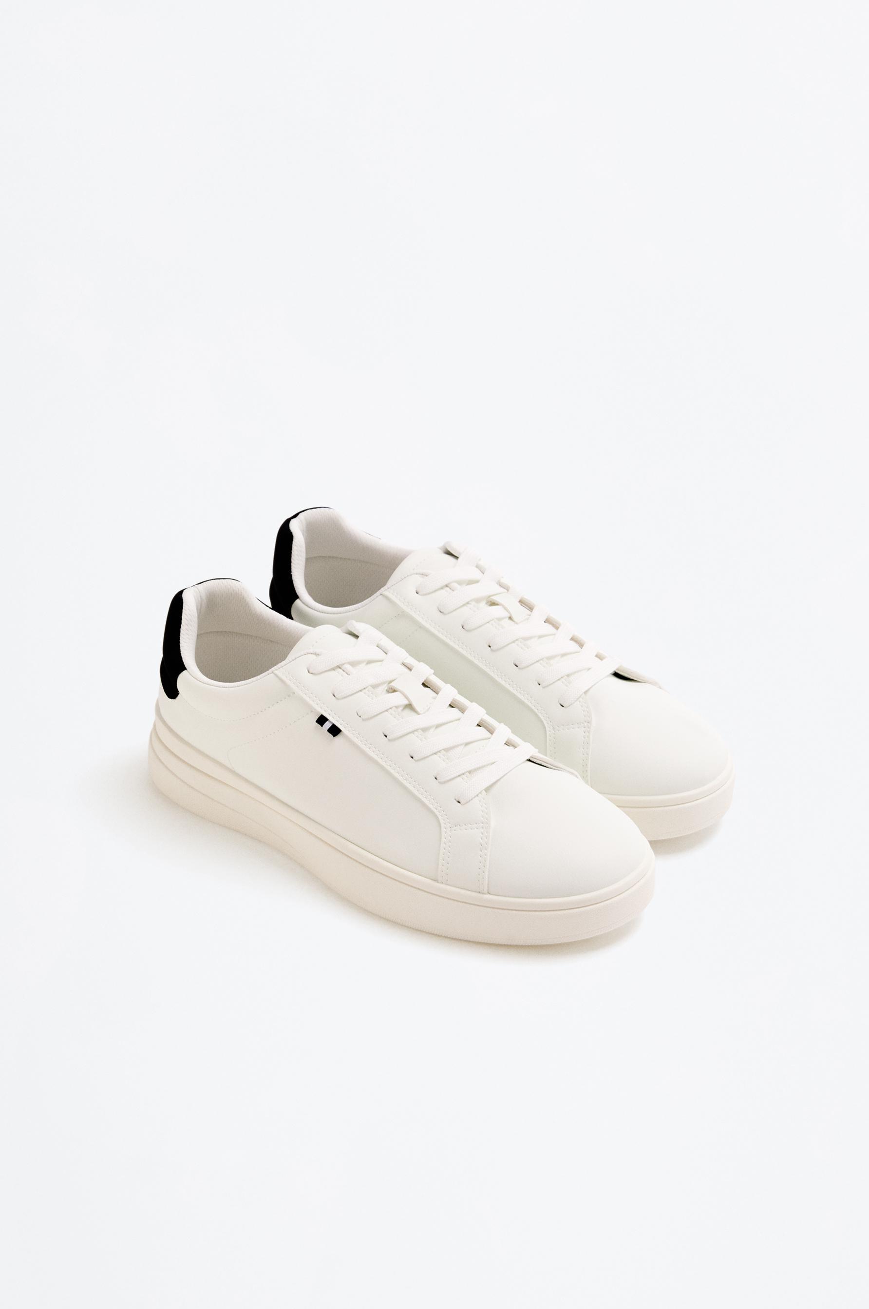Casual flag sneakers — WHITE