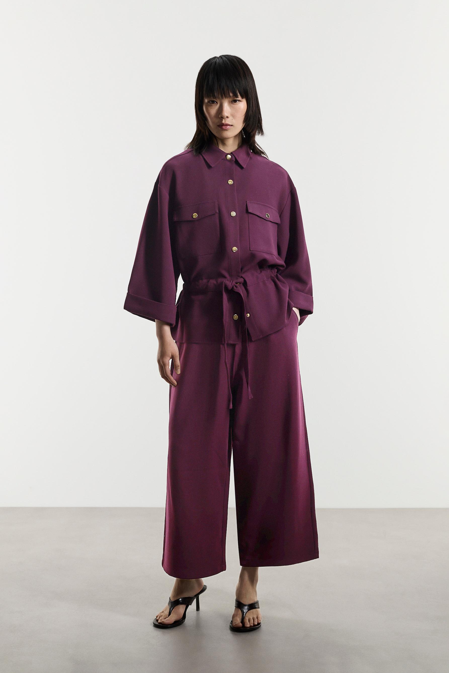 Safari overshirt — PLUM