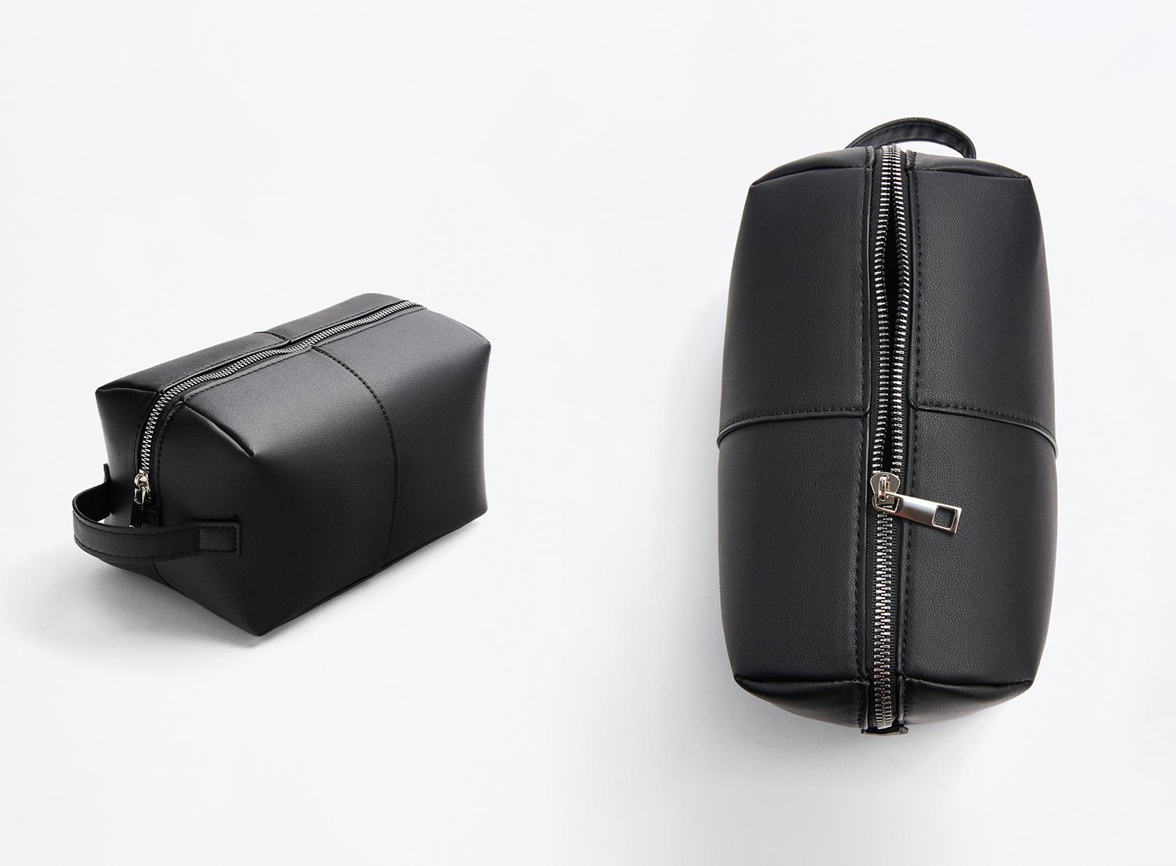 Minimalist toiletry bag — BLACK