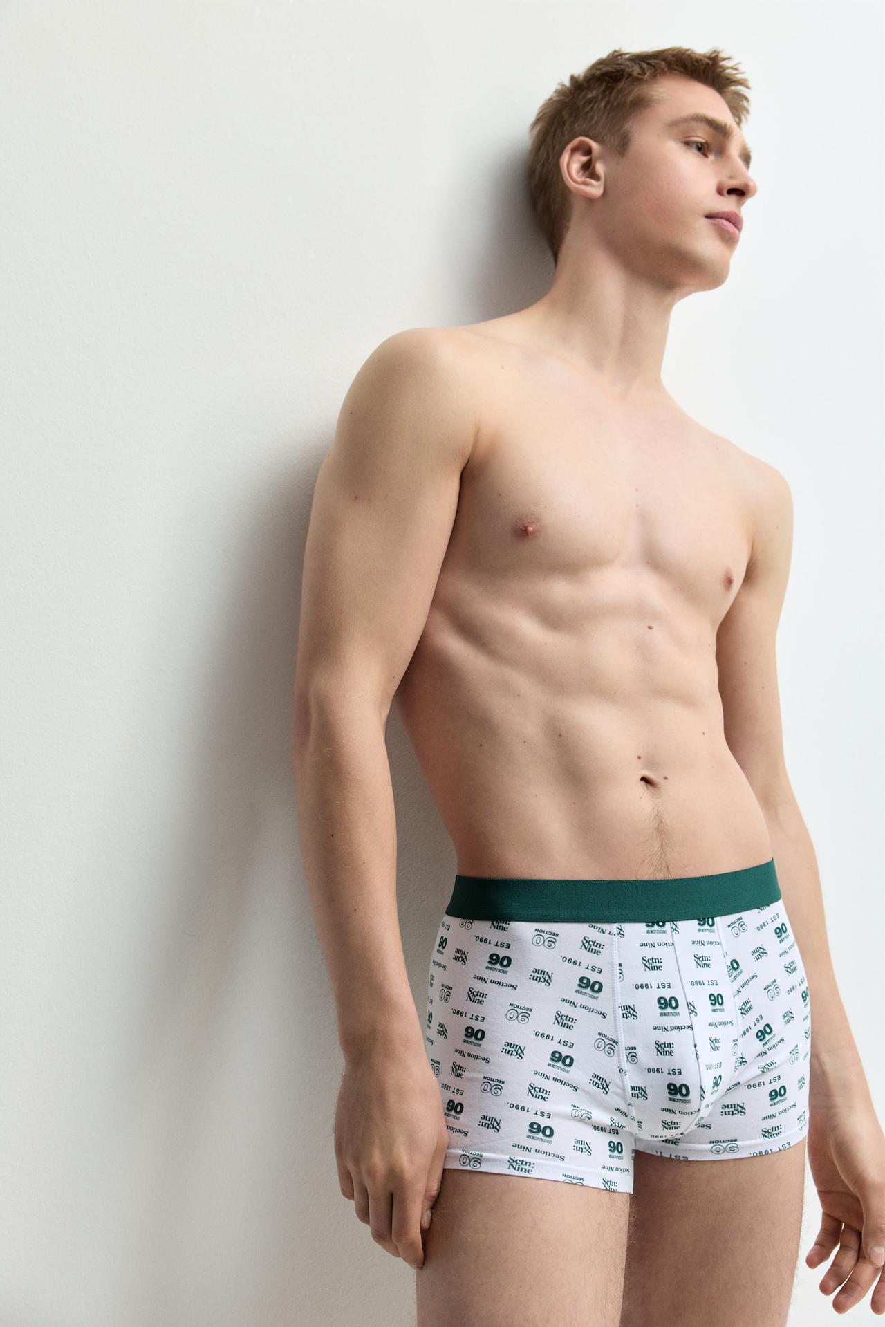 Mixed Boxer Briefs (5-Pack) — DARK GREEN