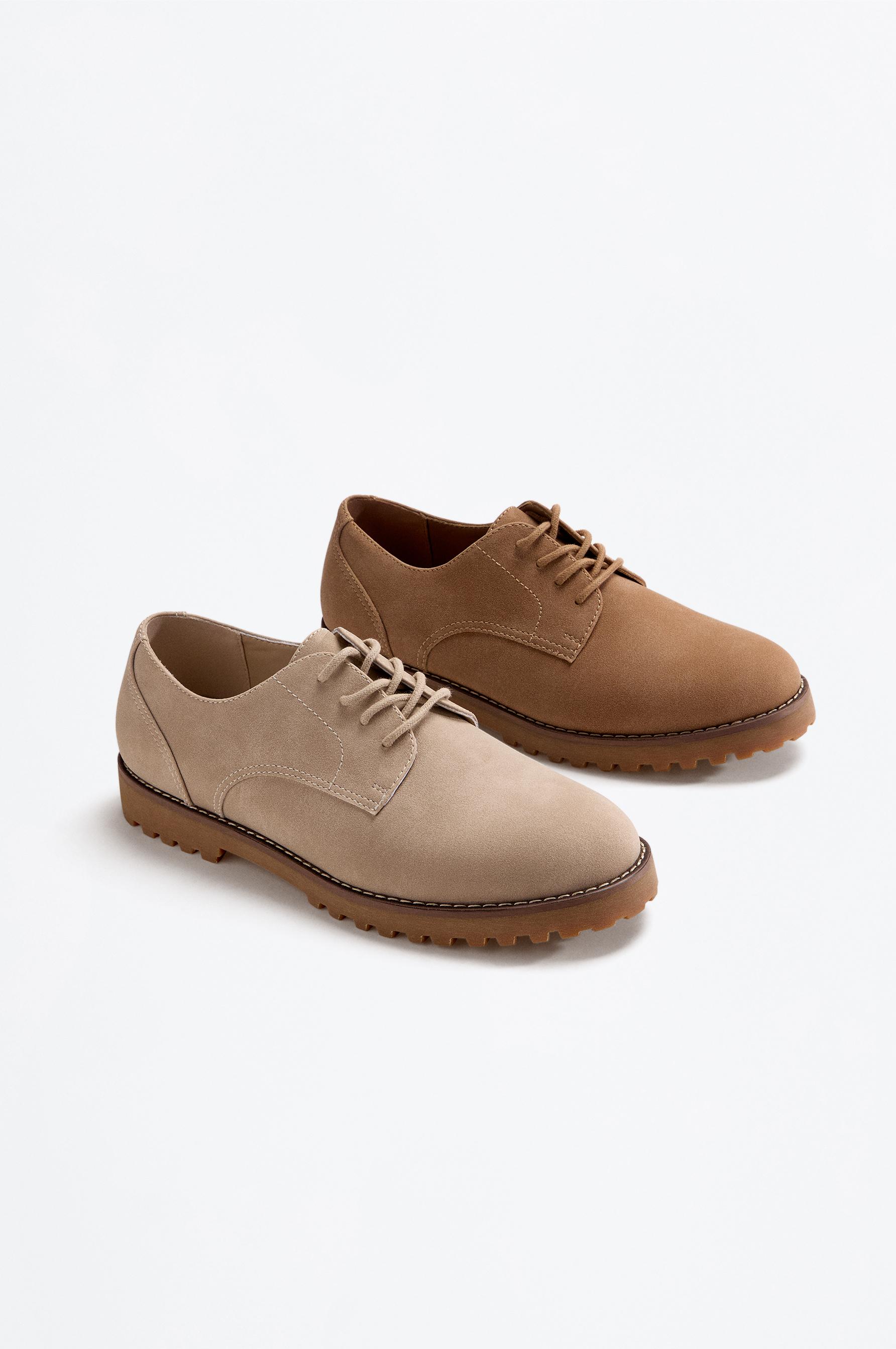 Blucher Dress Shoe — BEIGE