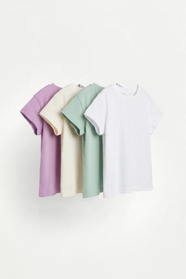 4-pack of plain T-shirts — PURPLE 1