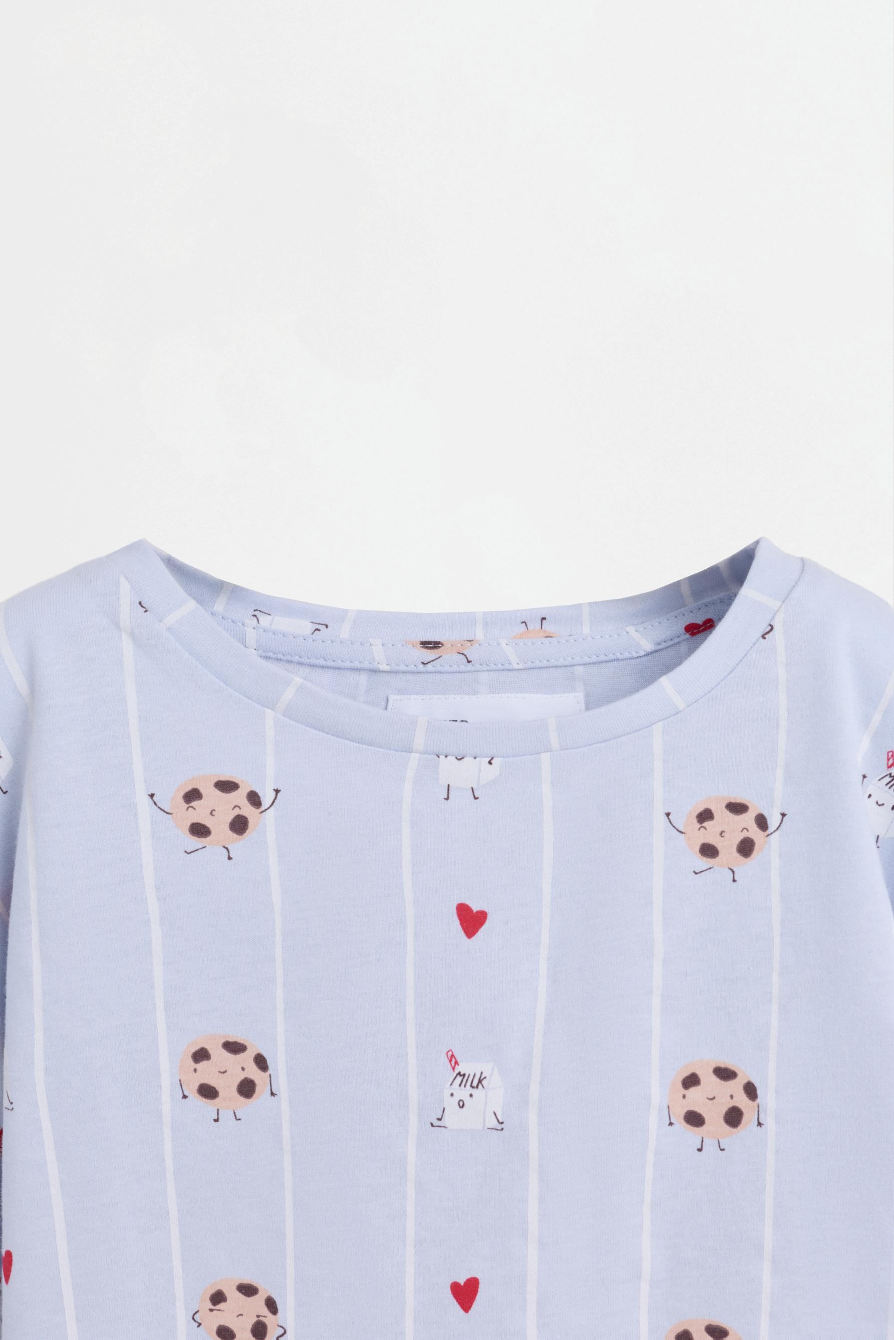 Long printed pyjamas — PALE BLUE