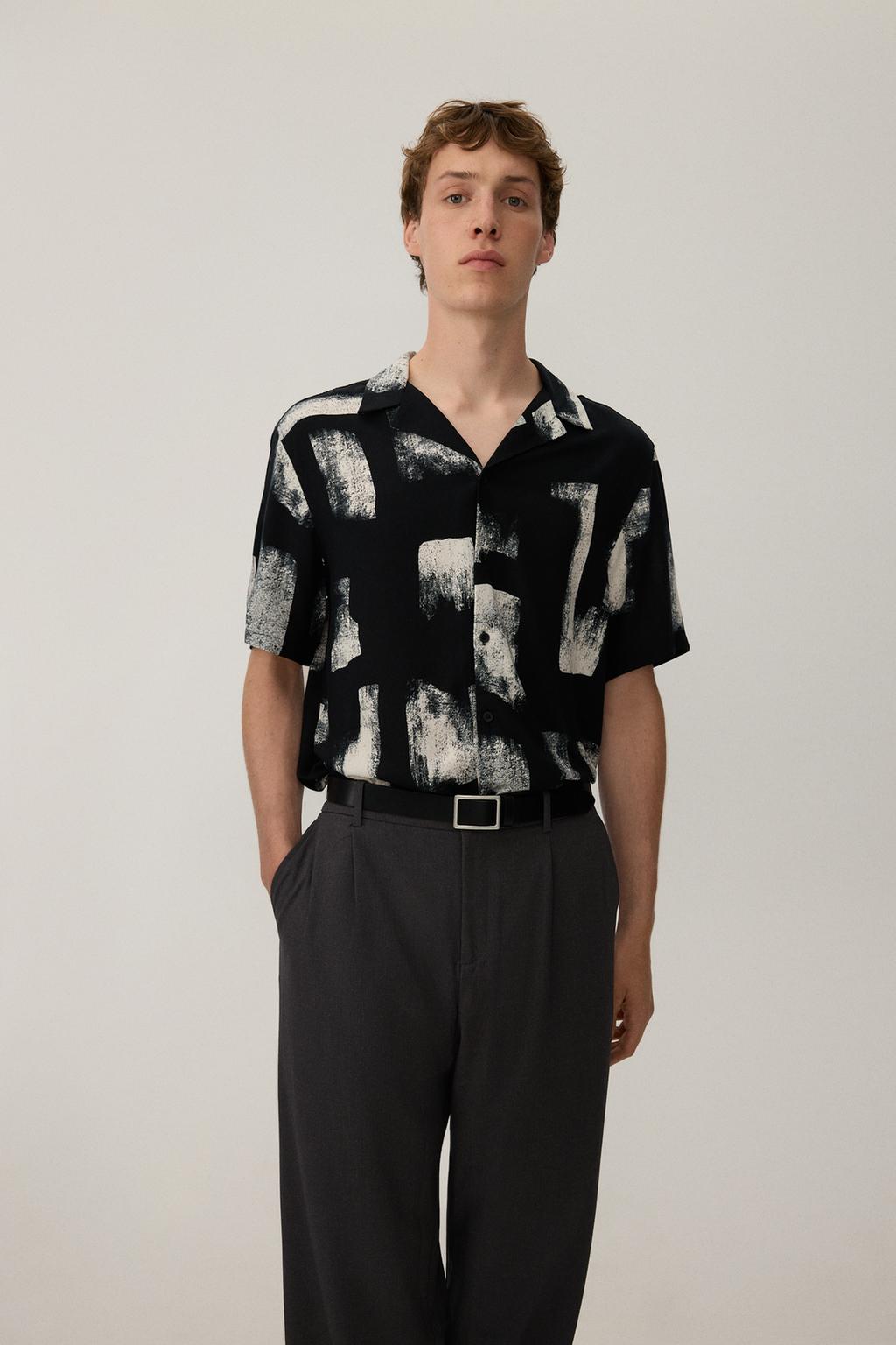 Printed resort shirt