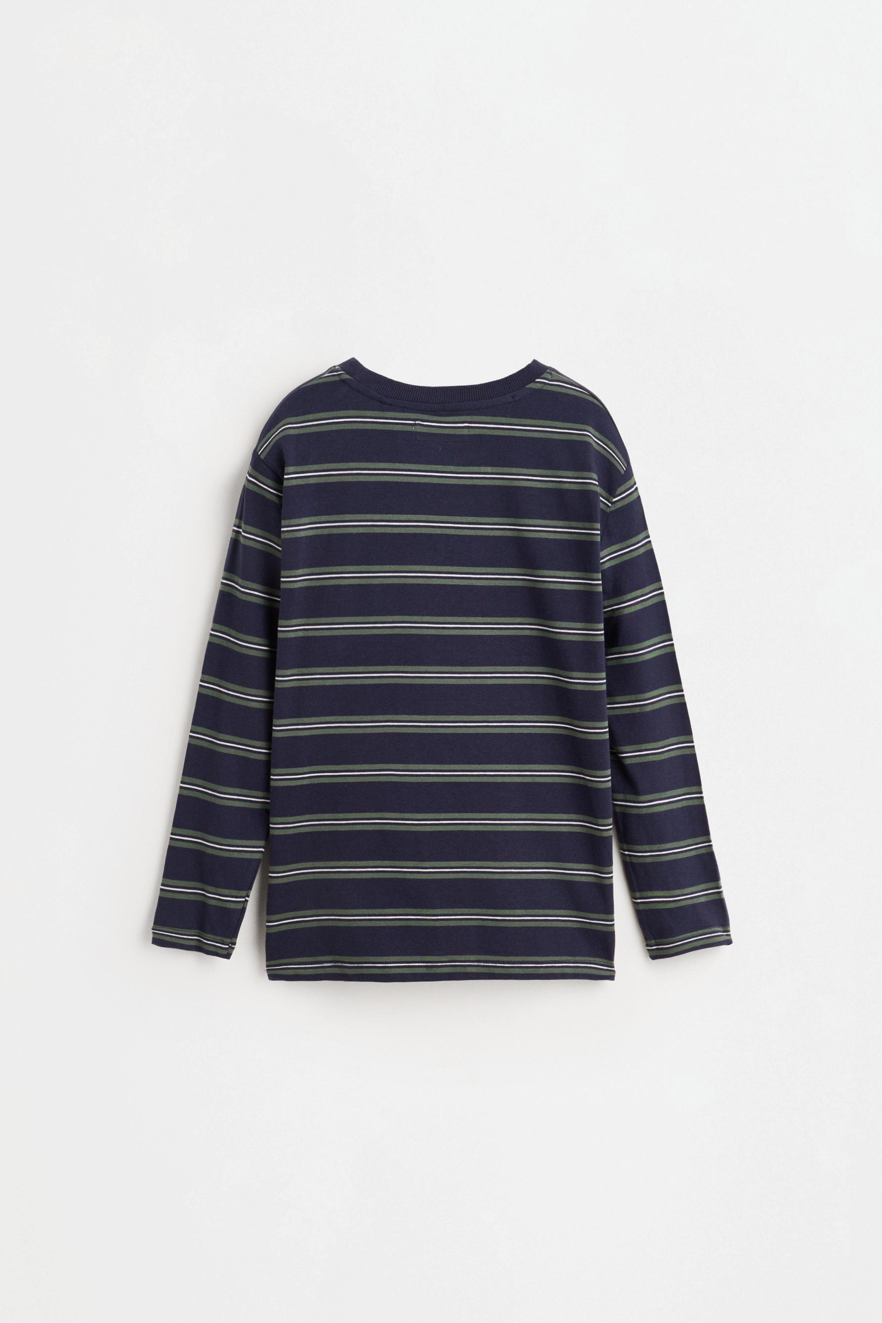 Striped T-shirt — NAVY