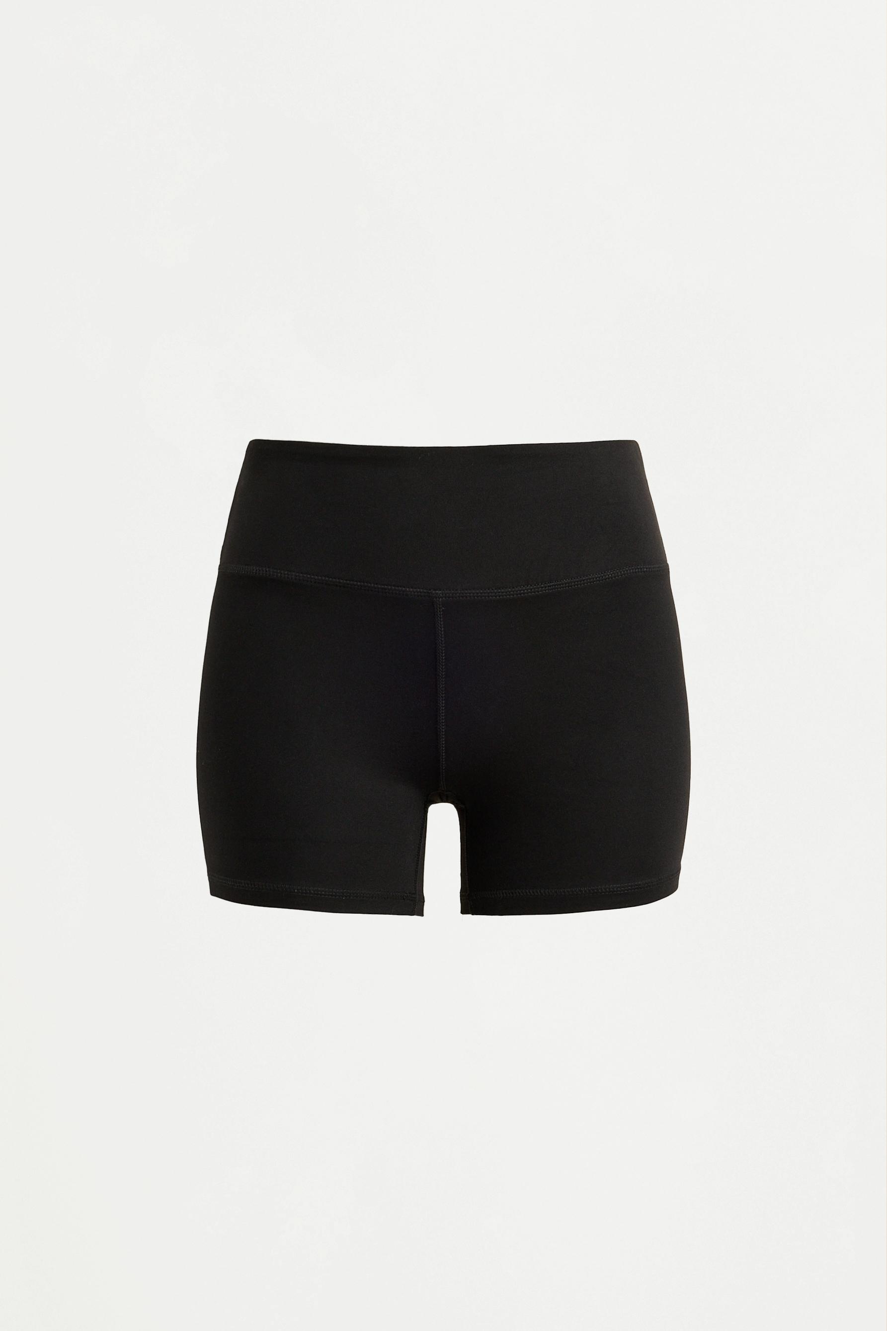 Basic sports hot pants — BLACK