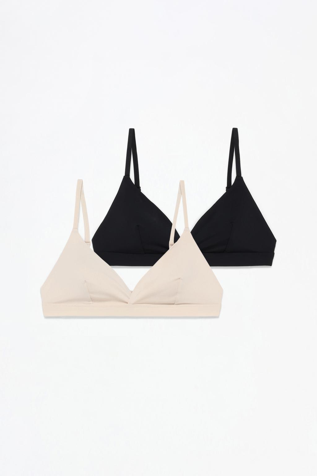 Pack of 2 microfibre bras