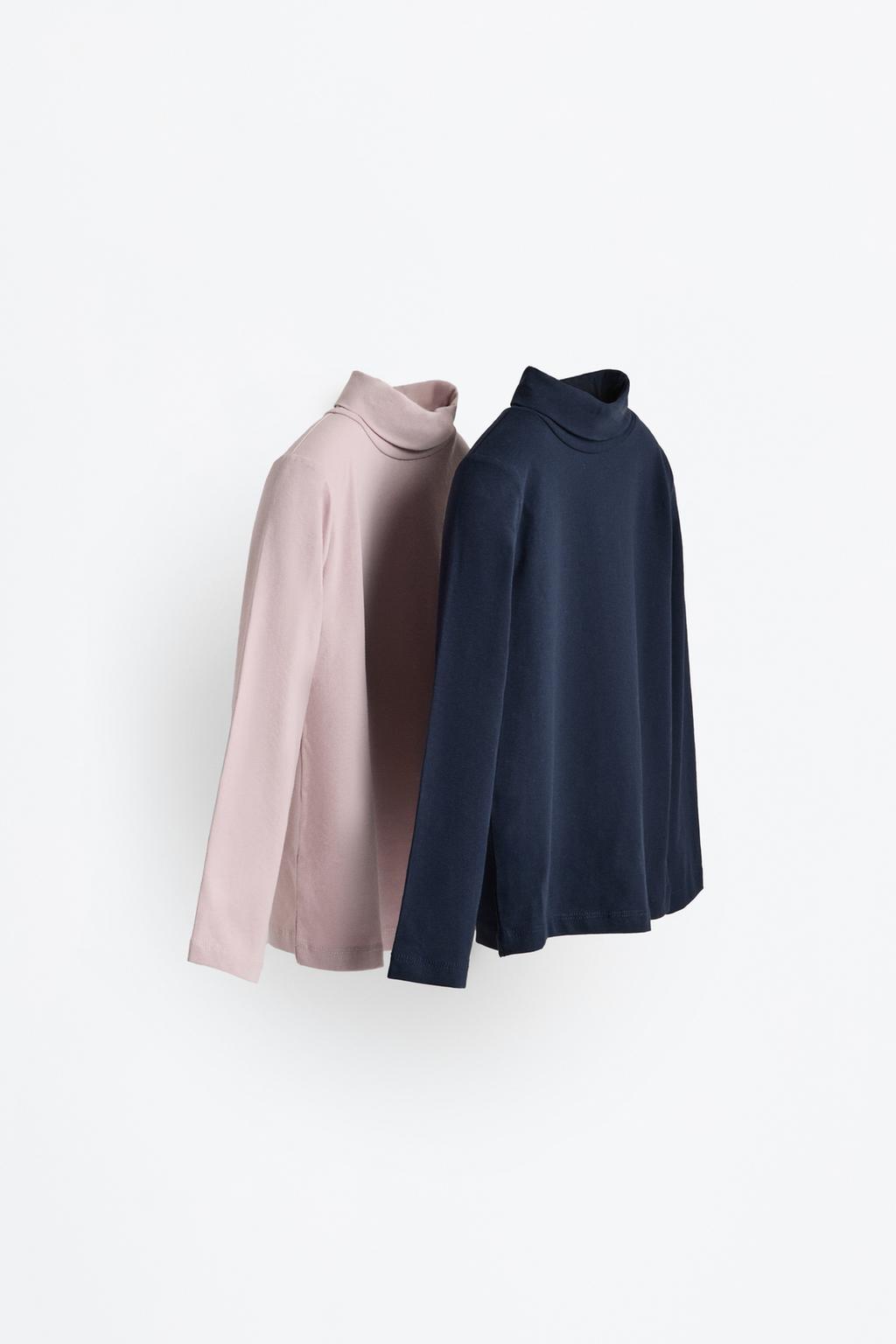 Pack of 2 roll neck T-shirts