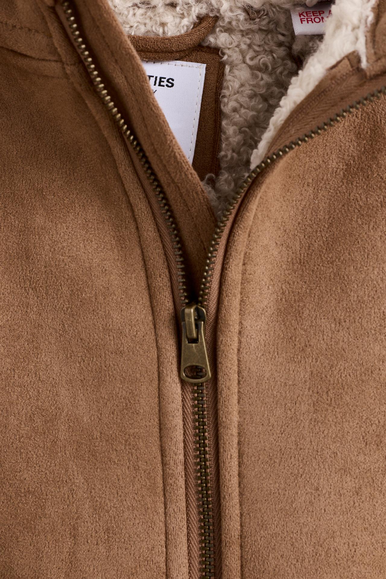 Double-sided coat with pockets — MEDIUM CAMEL