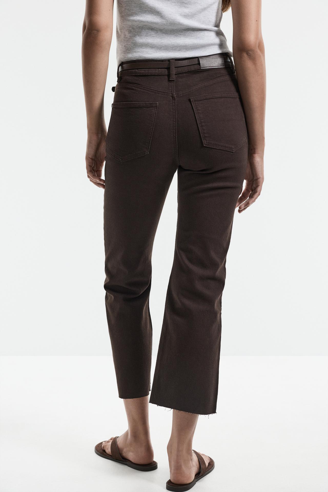 Mini bell bottom jeans — BROWN MARL