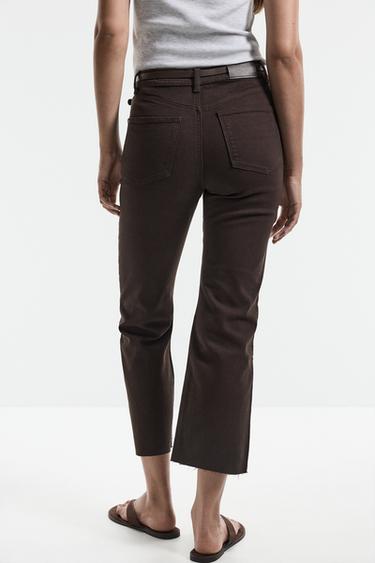 Mini bell bottom jeans — BROWN MARL 5