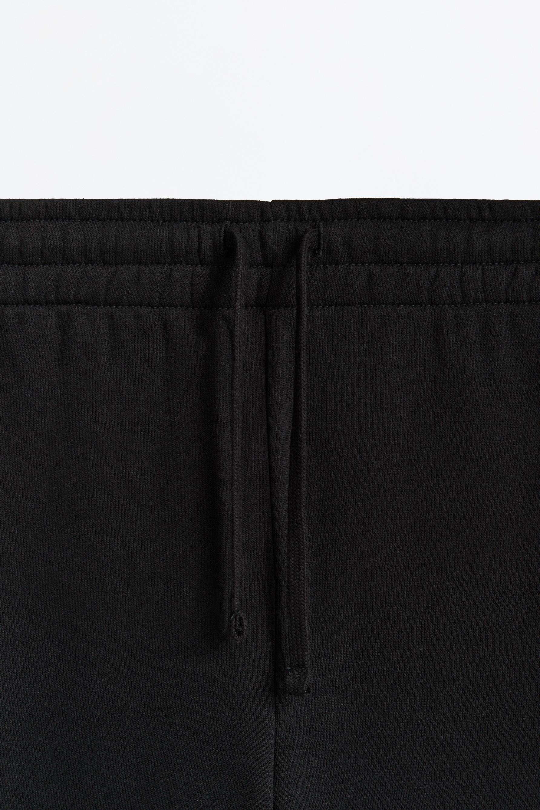 Slim fit tracksuit bottoms — BLACK