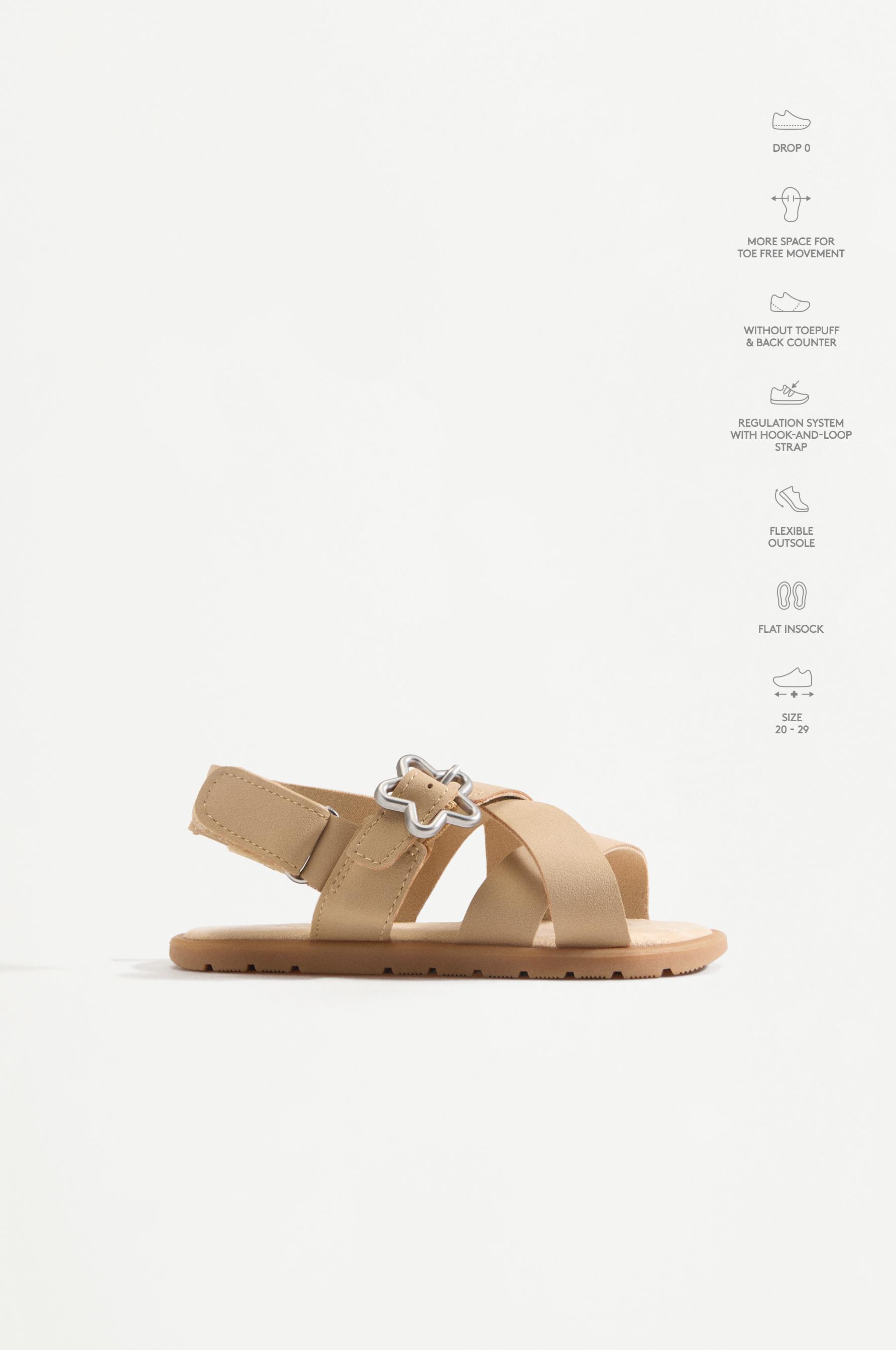 STAR BAREFOOT SANDALS — BROWN